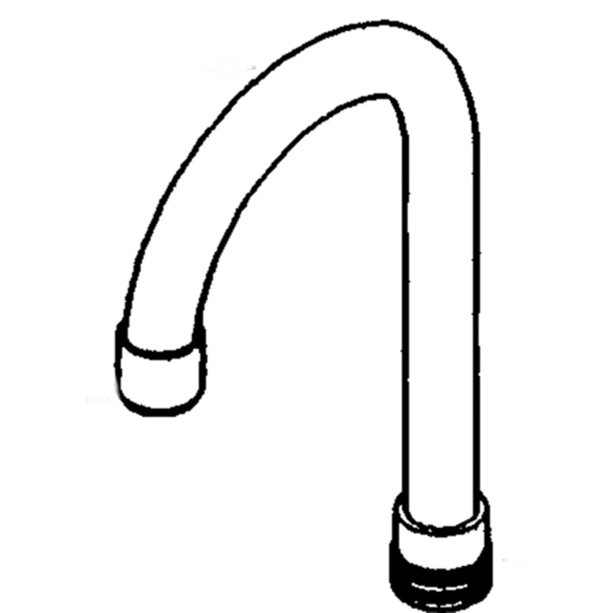 Commercial Gooseneck Spout (5-3/4" Reach, 10-1/4" Height - Image 2