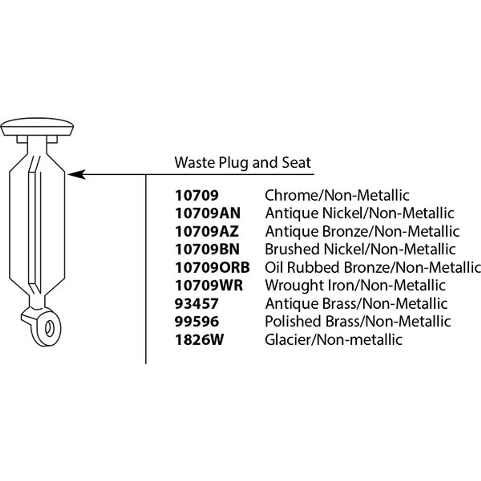 Moen Glacier Drain Plug & Seat - Image 2