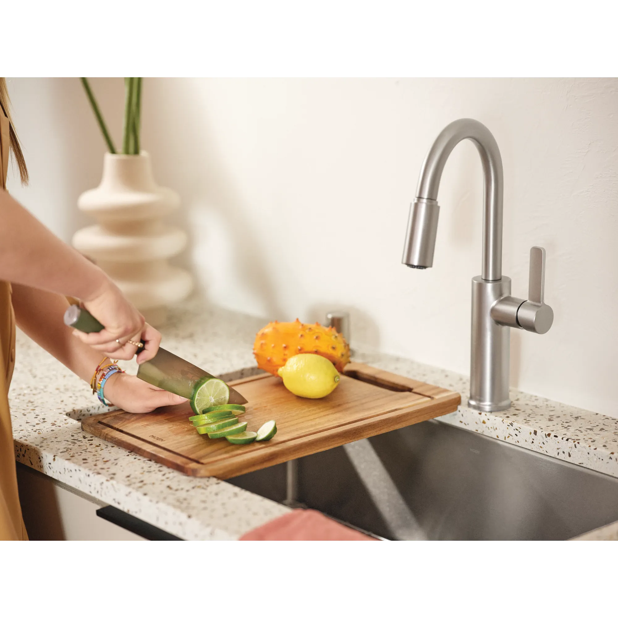 Islet 33"x22" stainless steel 18 gauge single bowl dual mount sink - Image 10