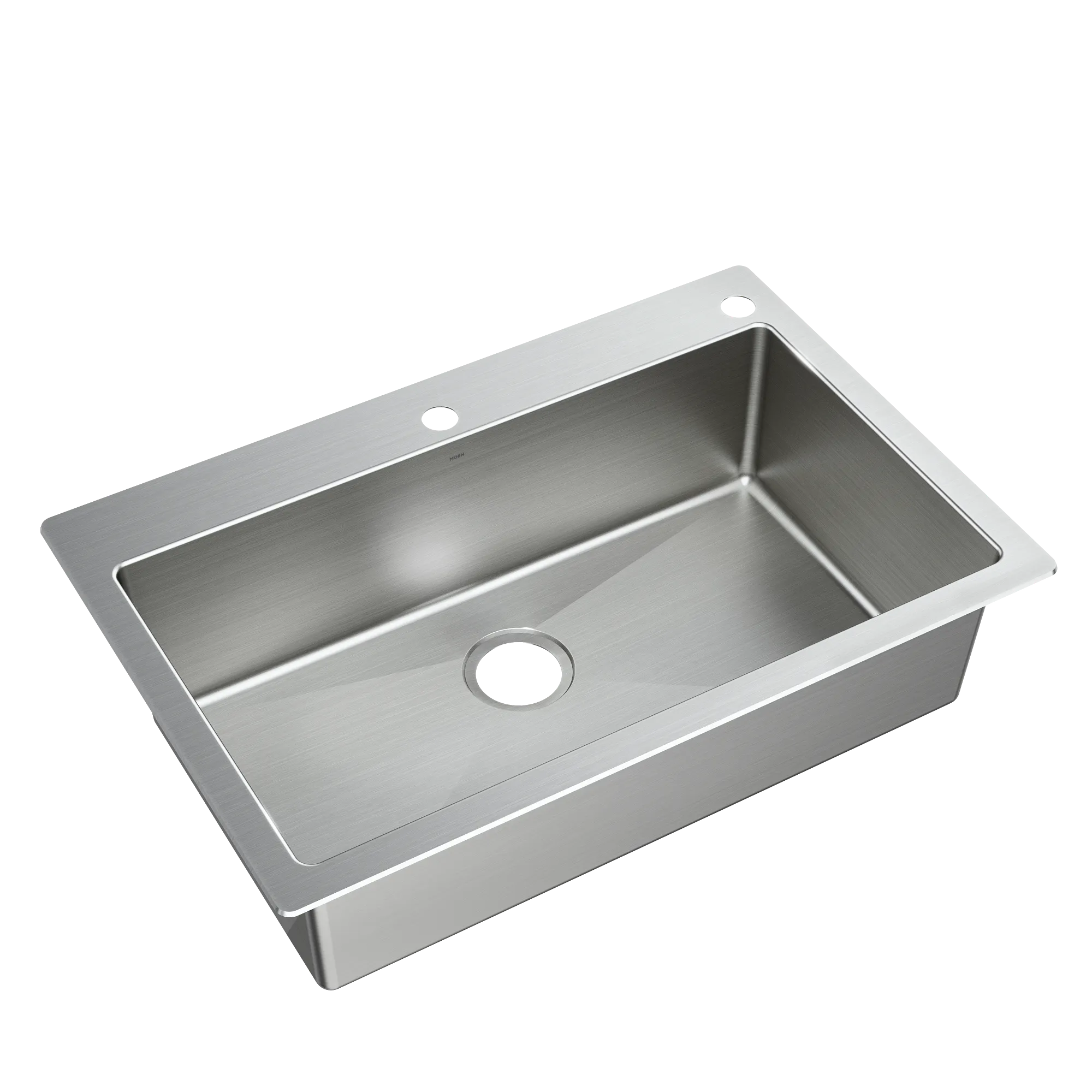 Islet 33"x22" stainless steel 18 gauge single bowl dual mount sink - Image 6