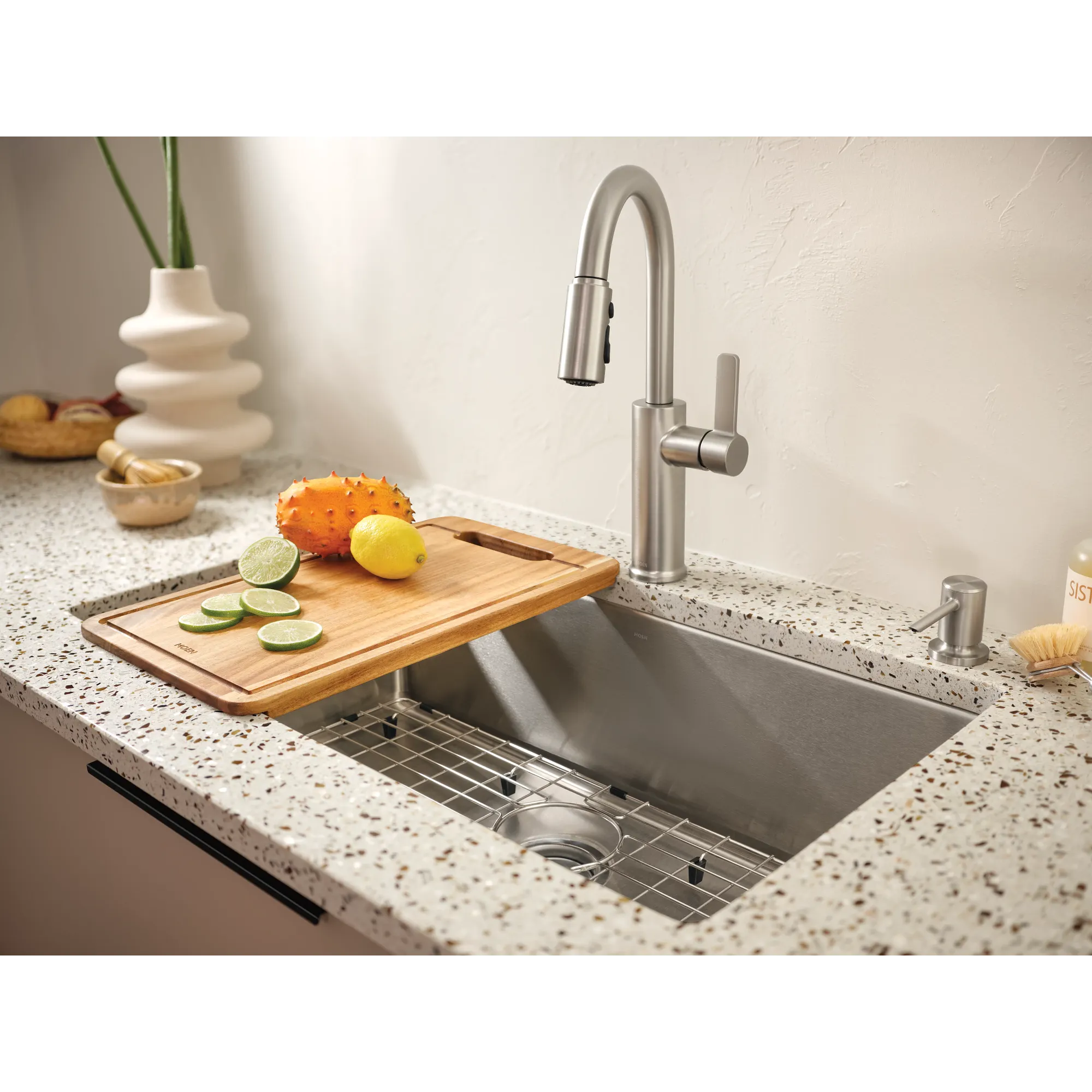 Islet 33"x22" stainless steel 18 gauge single bowl dual mount sink - Image 8