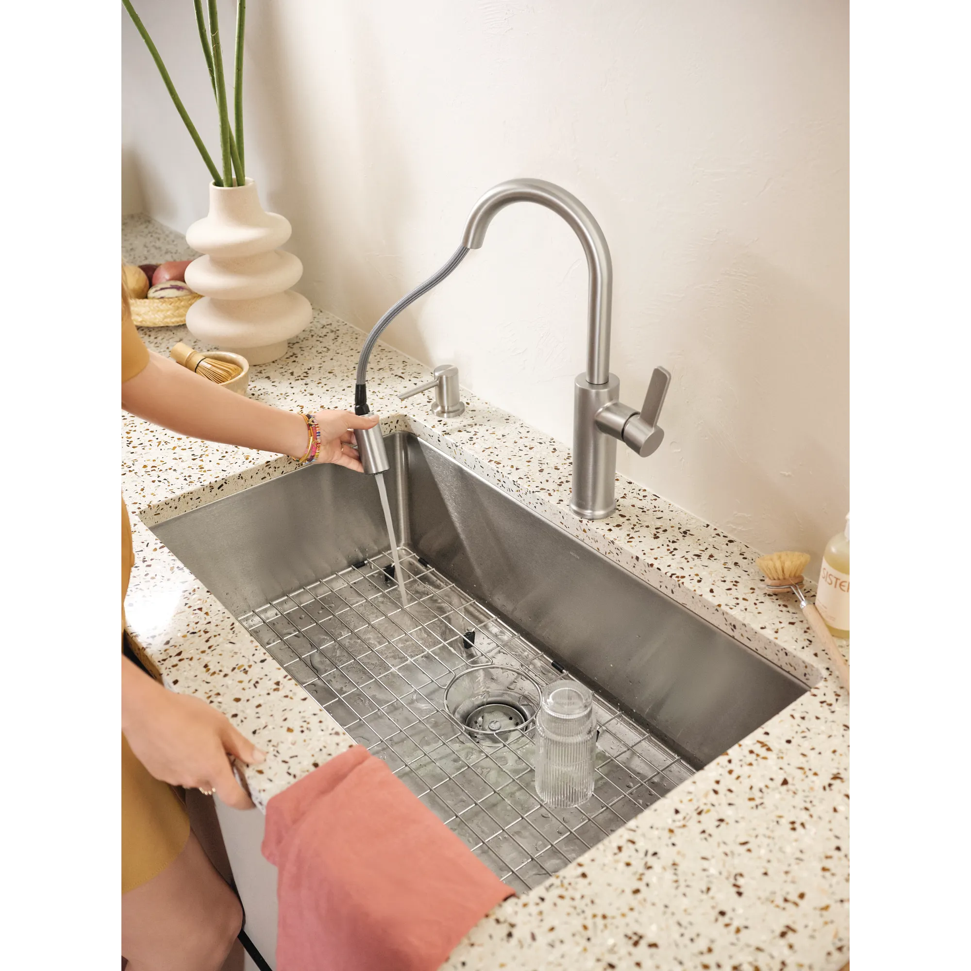 Islet 33"x22" stainless steel 18 gauge single bowl dual mount sink - Image 9