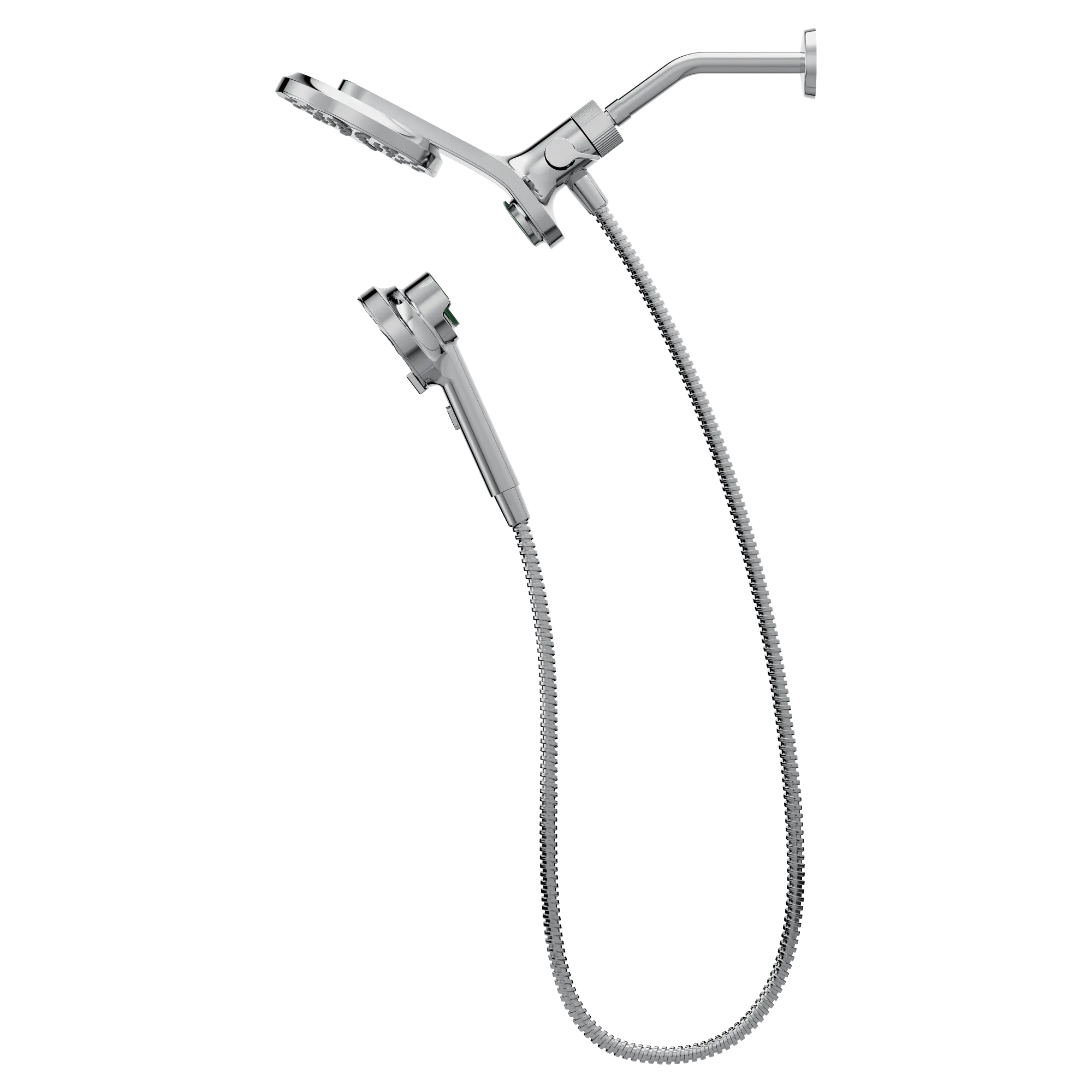 Magnetix Chrome six-function 6.7" diameter spray head standard with handshower - Image 2