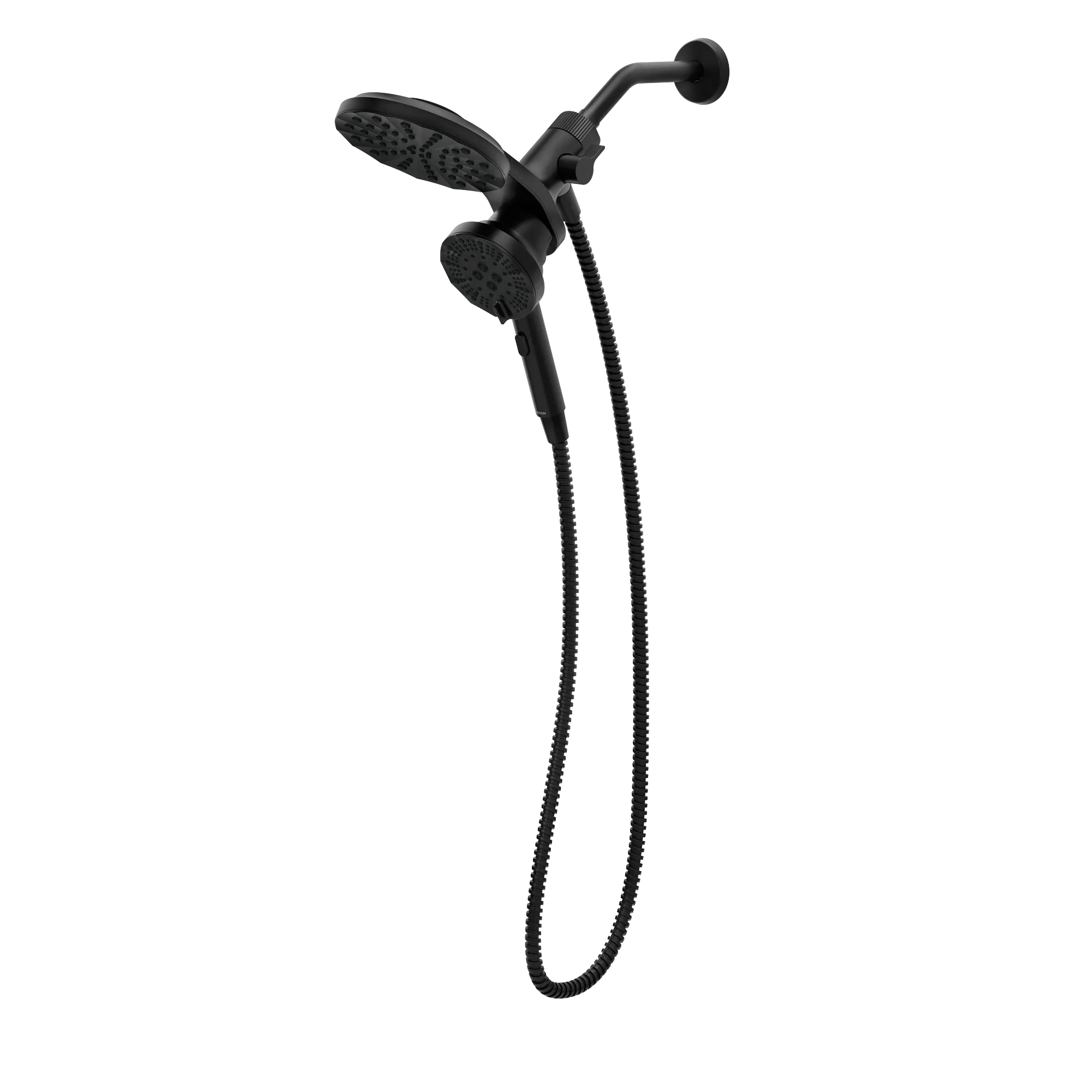 Magnetix Matte black six-function 6.7" diameter spray head standard with handshower - Image 3