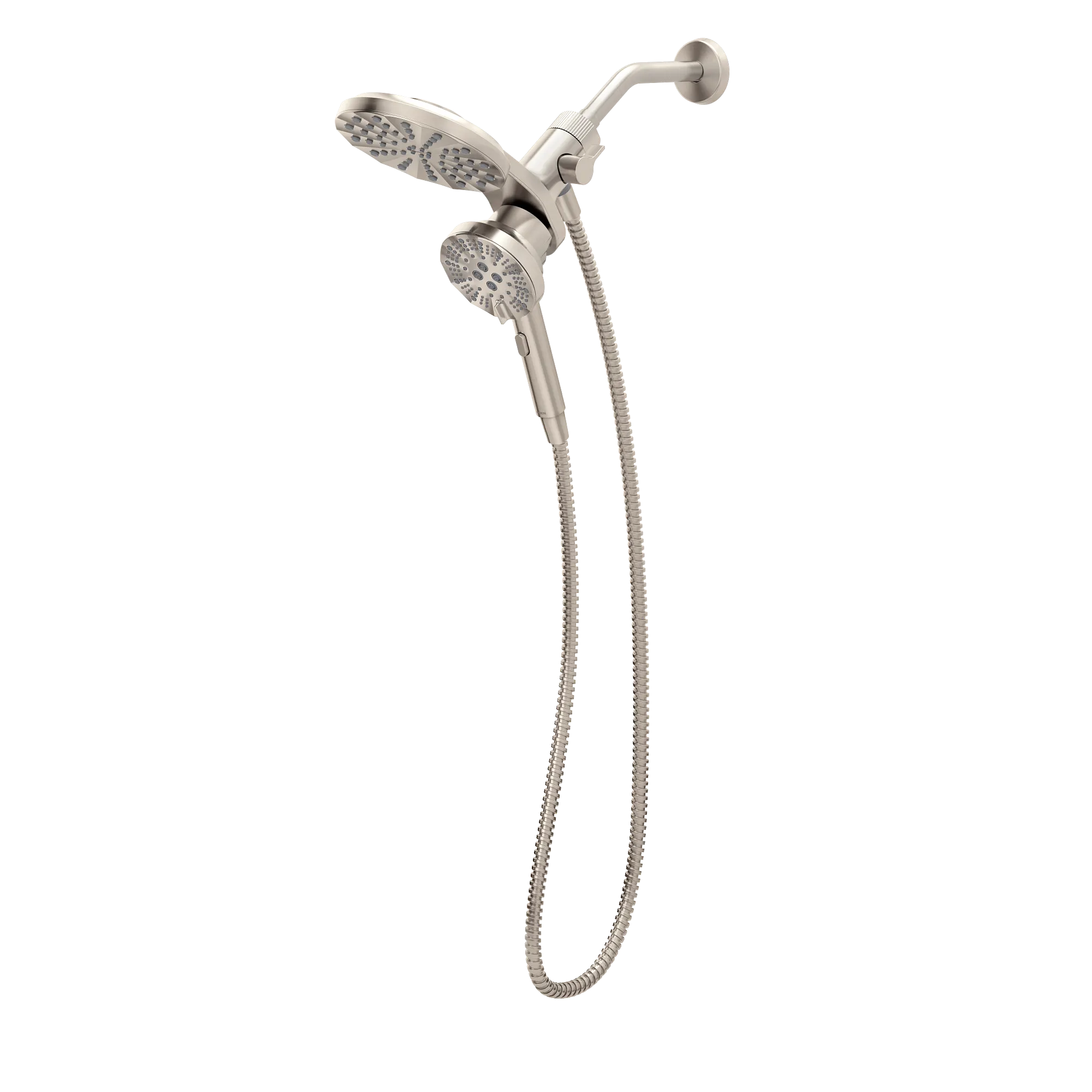 Magnetix Spot resist brushed nickel six-function 6.7" diameter spray head standard with handshower - Image 12