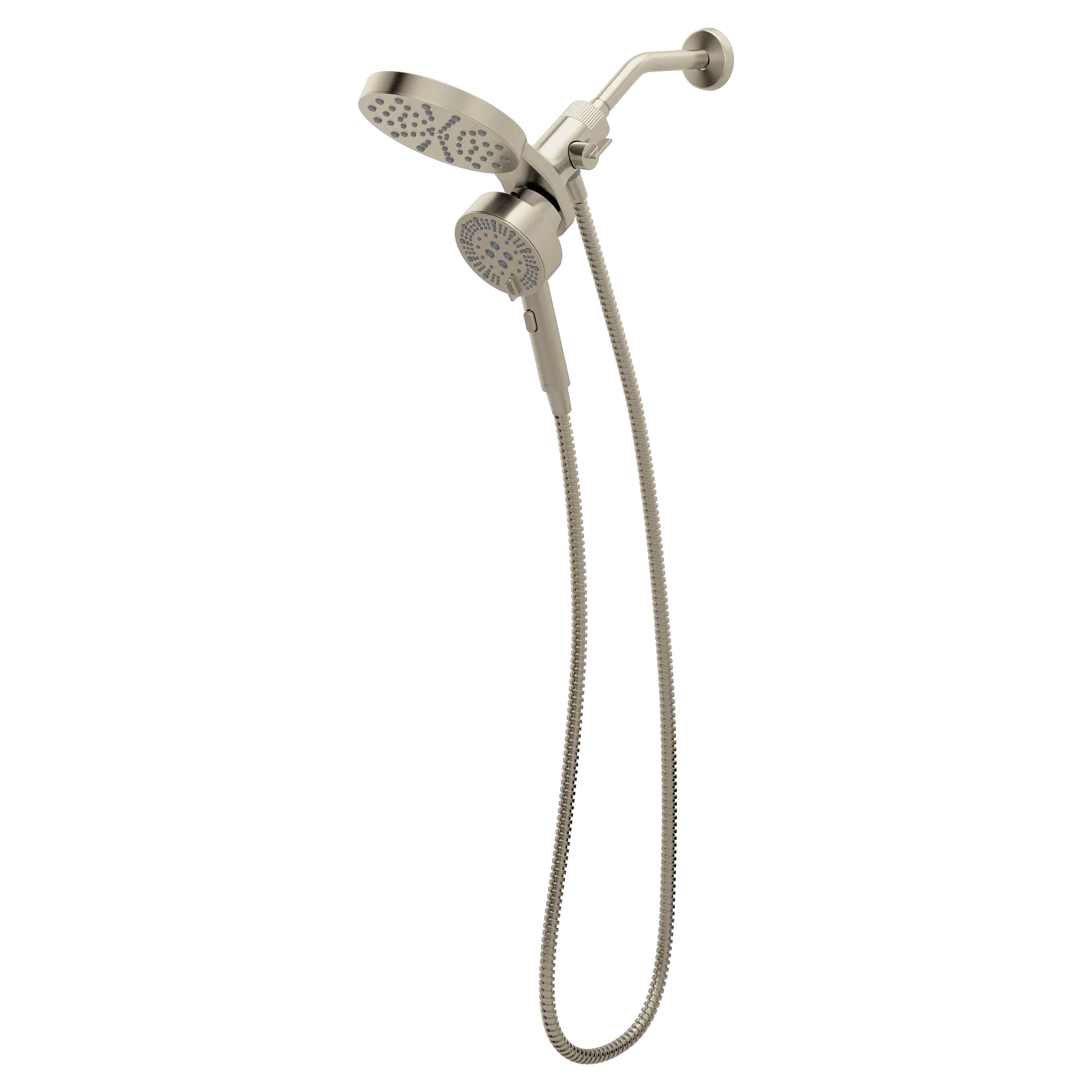 Magnetix Brushed nickel six-function 6.7" diameter spray head standard with handshower - Image 4