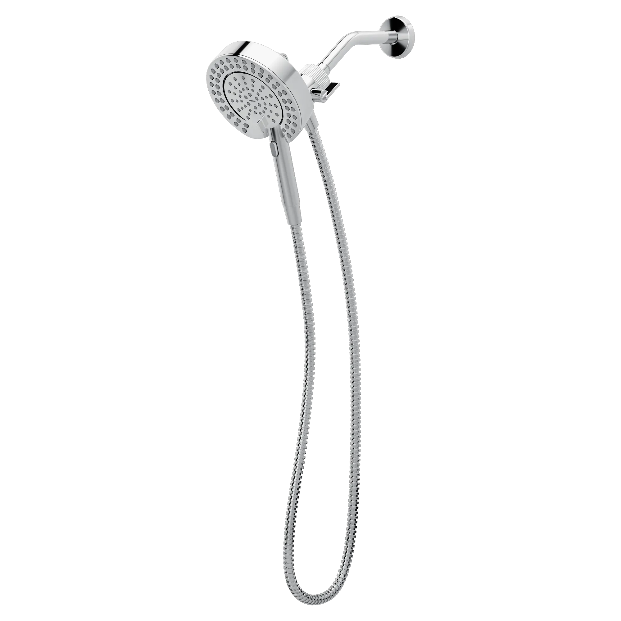 Magnetix Chrome six-function 6-1/2" diameter spray head standard with handshower - Image 2