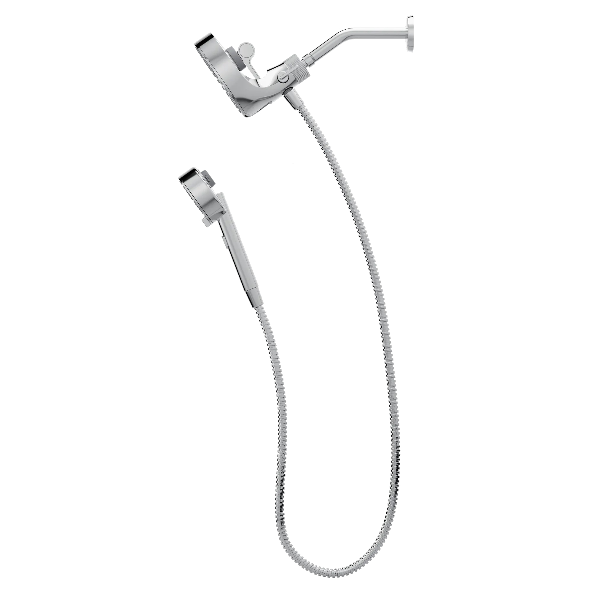 Magnetix Chrome six-function 6-1/2" diameter spray head standard with handshower - Image 4