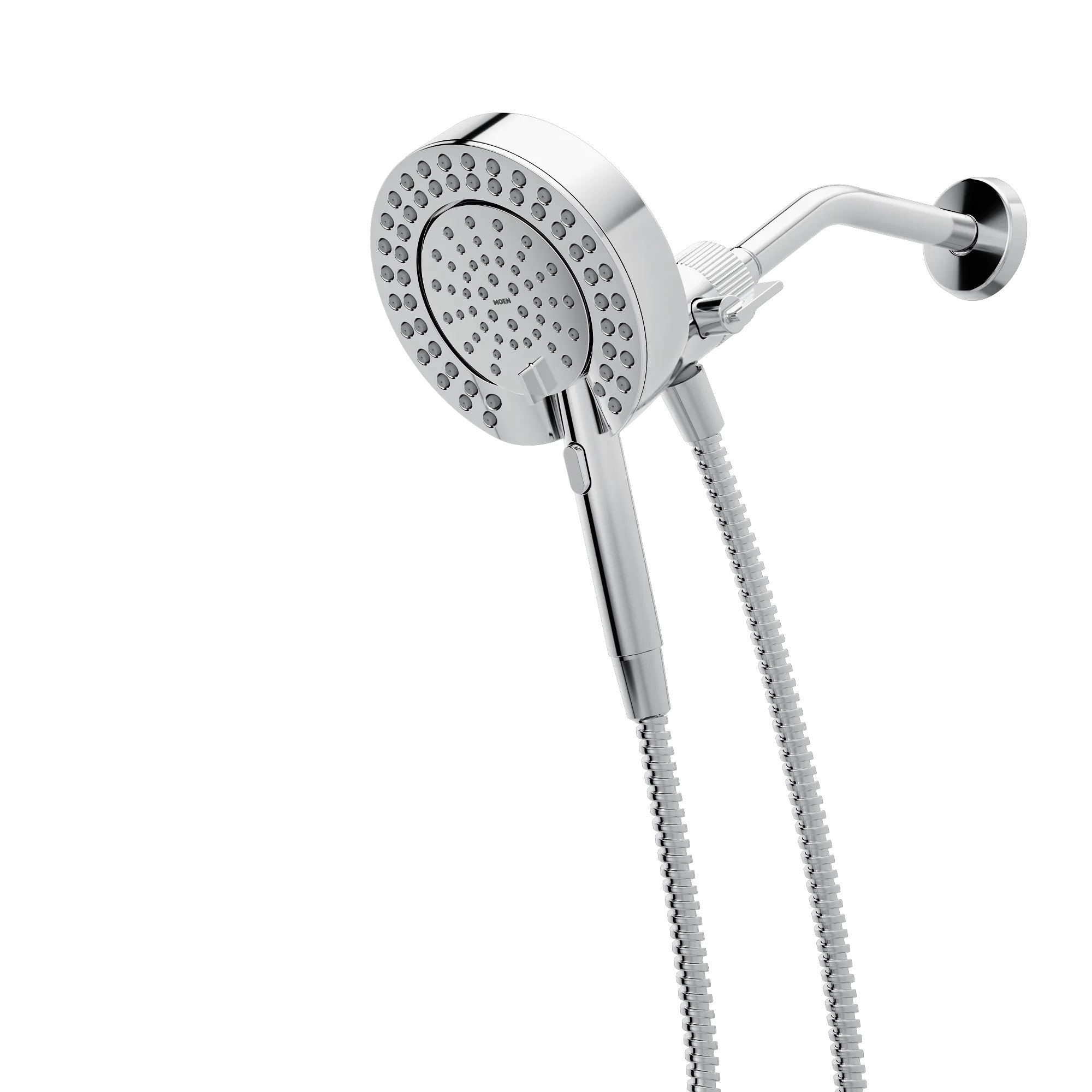 Magnetix Chrome six-function 6-1/2" diameter spray head standard with handshower - Image 7