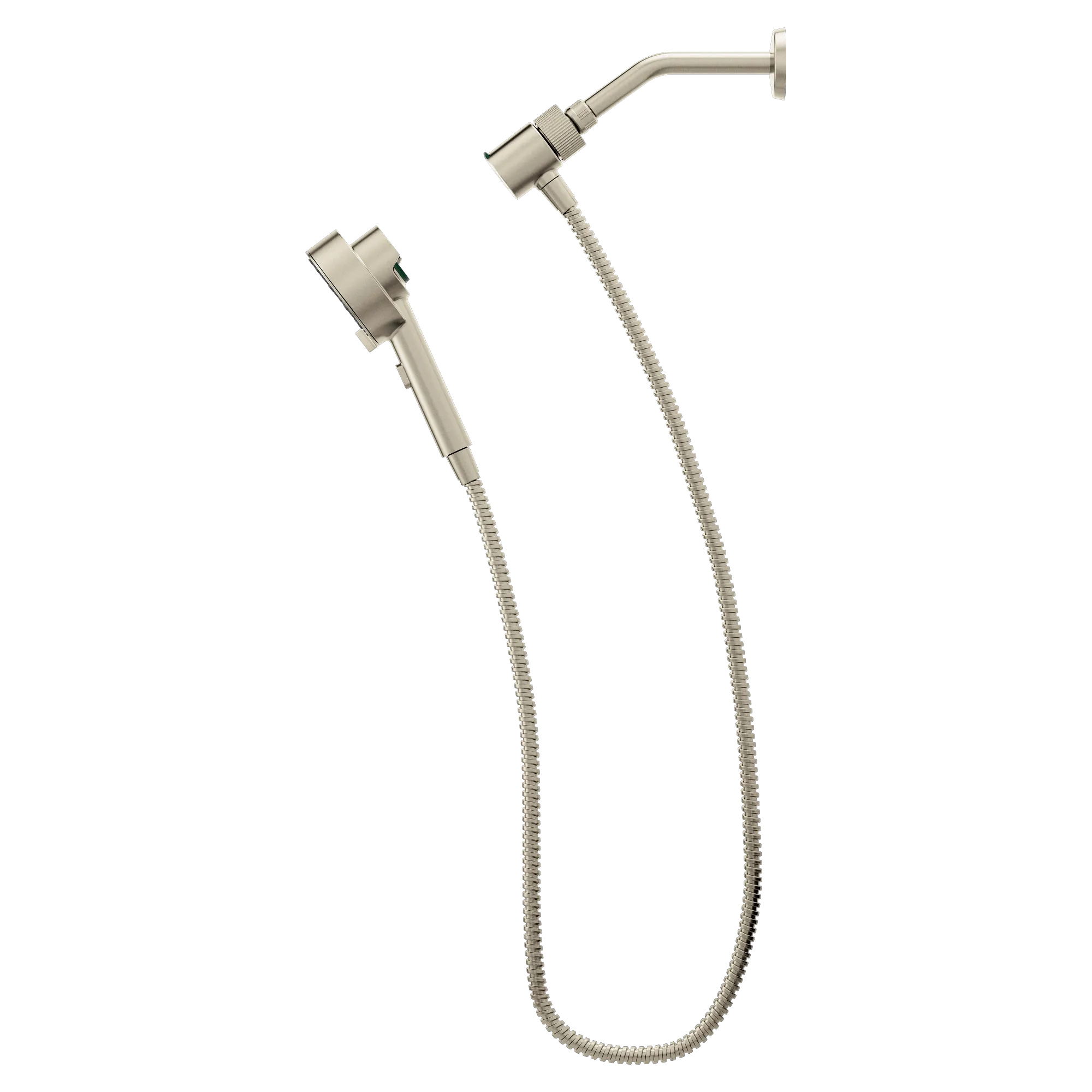 Magnetix Brushed nickel six-function 4.25" diameter spray head handshower - Image 2
