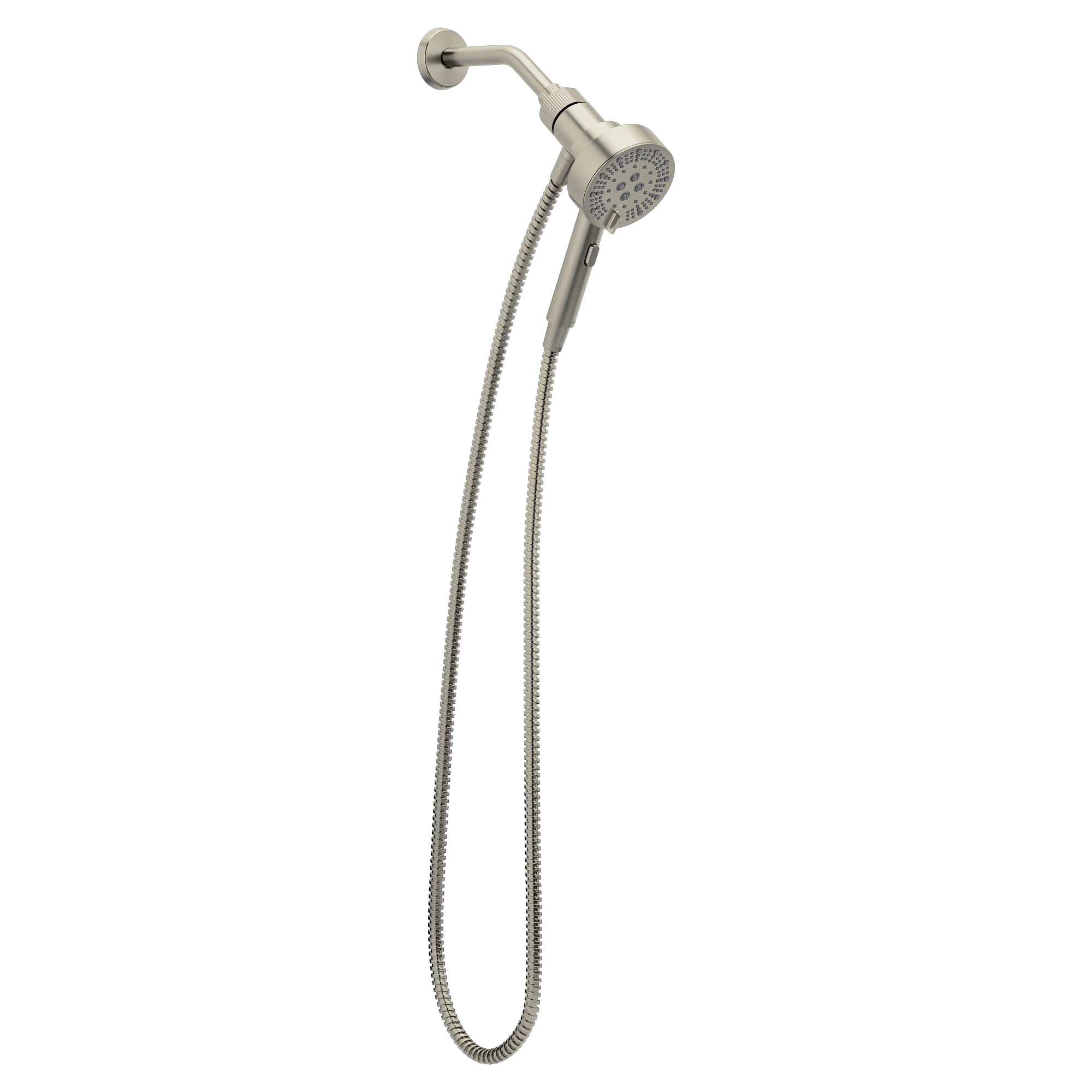 Magnetix Brushed nickel six-function 4.25" diameter spray head handshower - Image 4