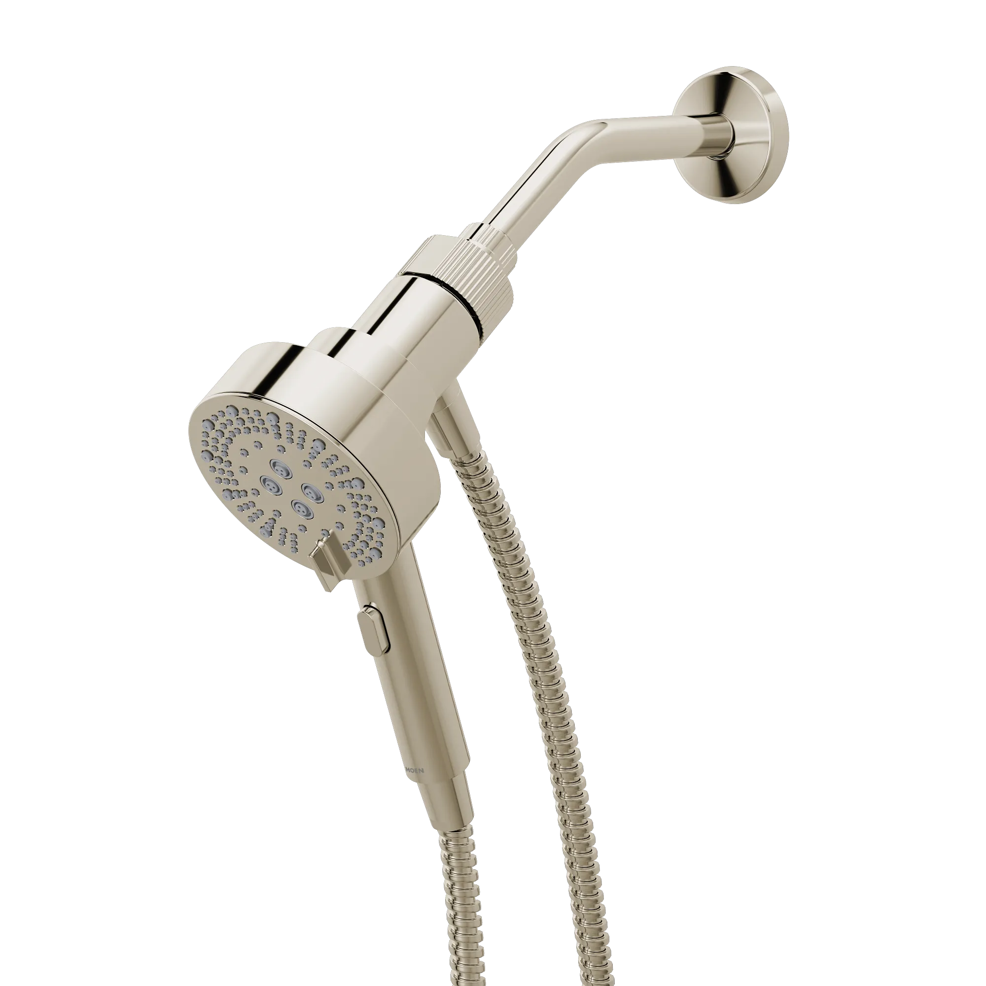 Magnetix Polished nickel six-function 4.25" diameter spray head handshower - Image 2