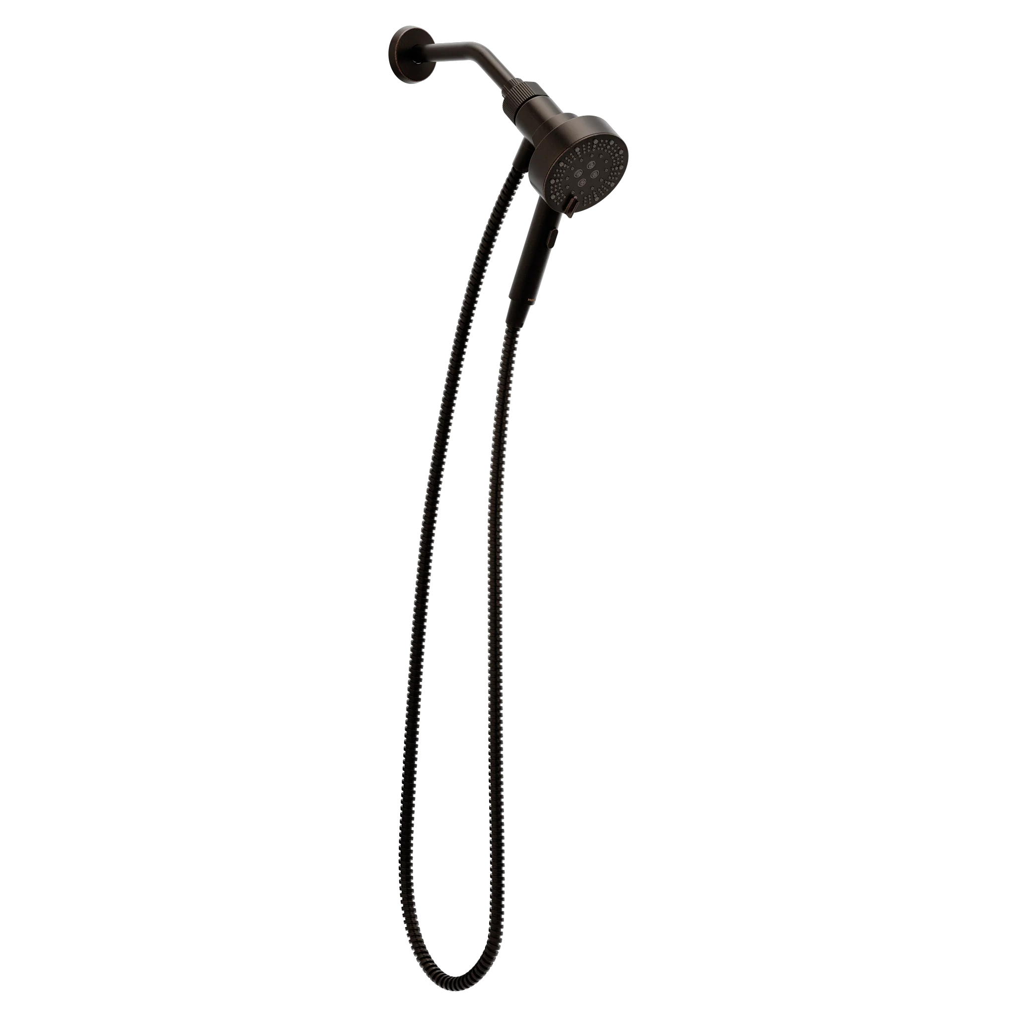 Magnetix Oil rubbed bronze six-function 4.25" diameter spray head handshower