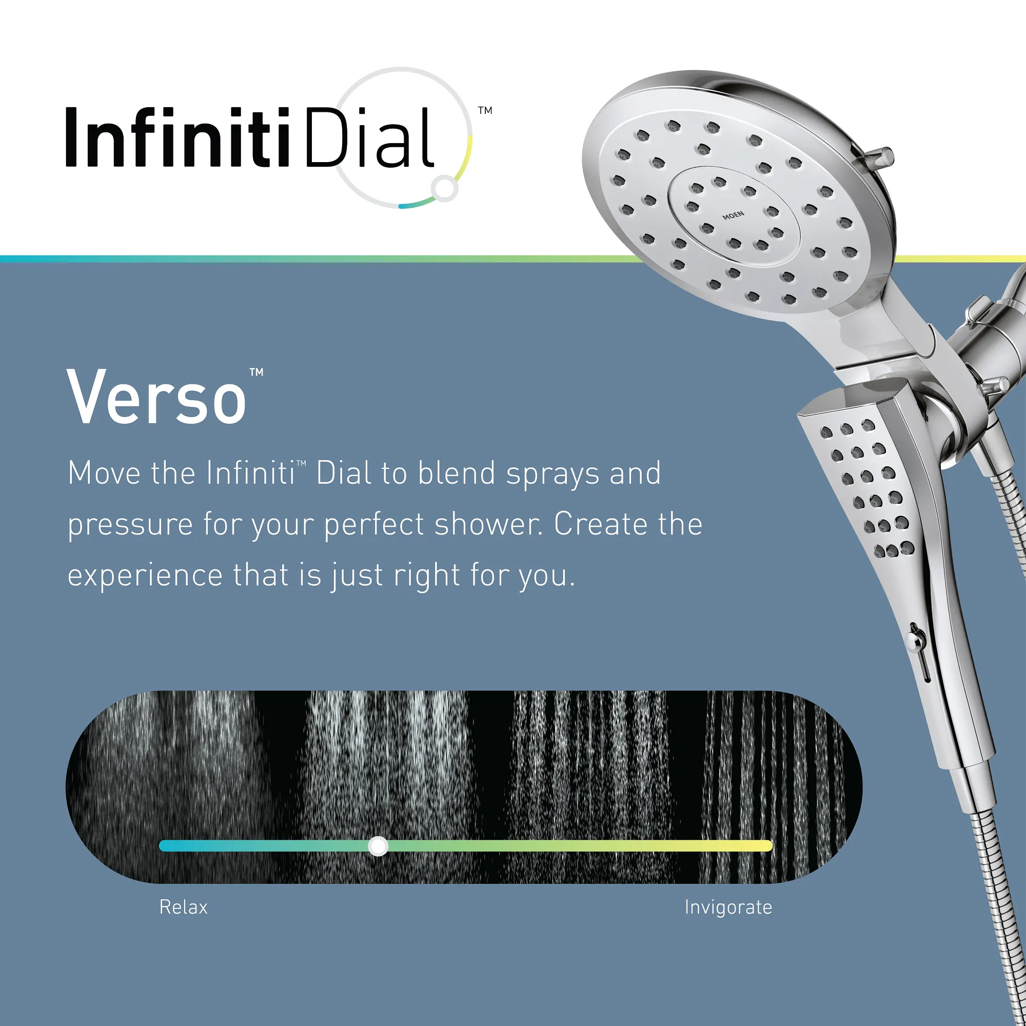 Verso Eco-Performance Combination Shower With Infiniti Dial - Image 35
