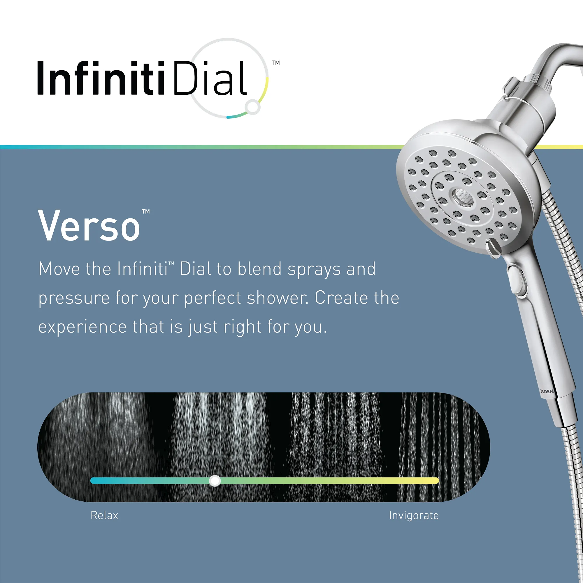 5" Handheld Showerhead with Infiniti Dial - Image 14