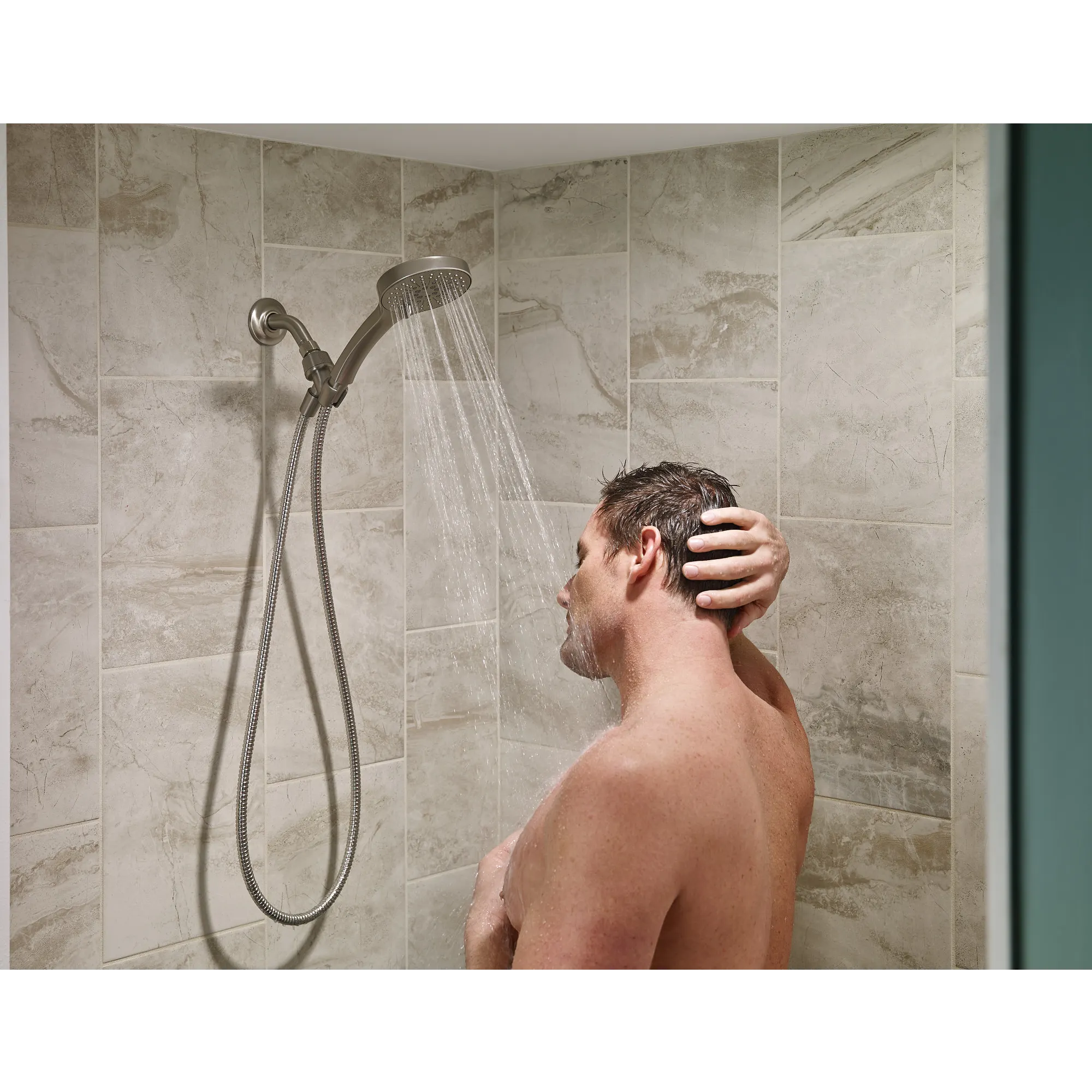 Renewal Five-Function 4 1/2" Diameter Standard Spray Head With Handheld Shower - Image 2
