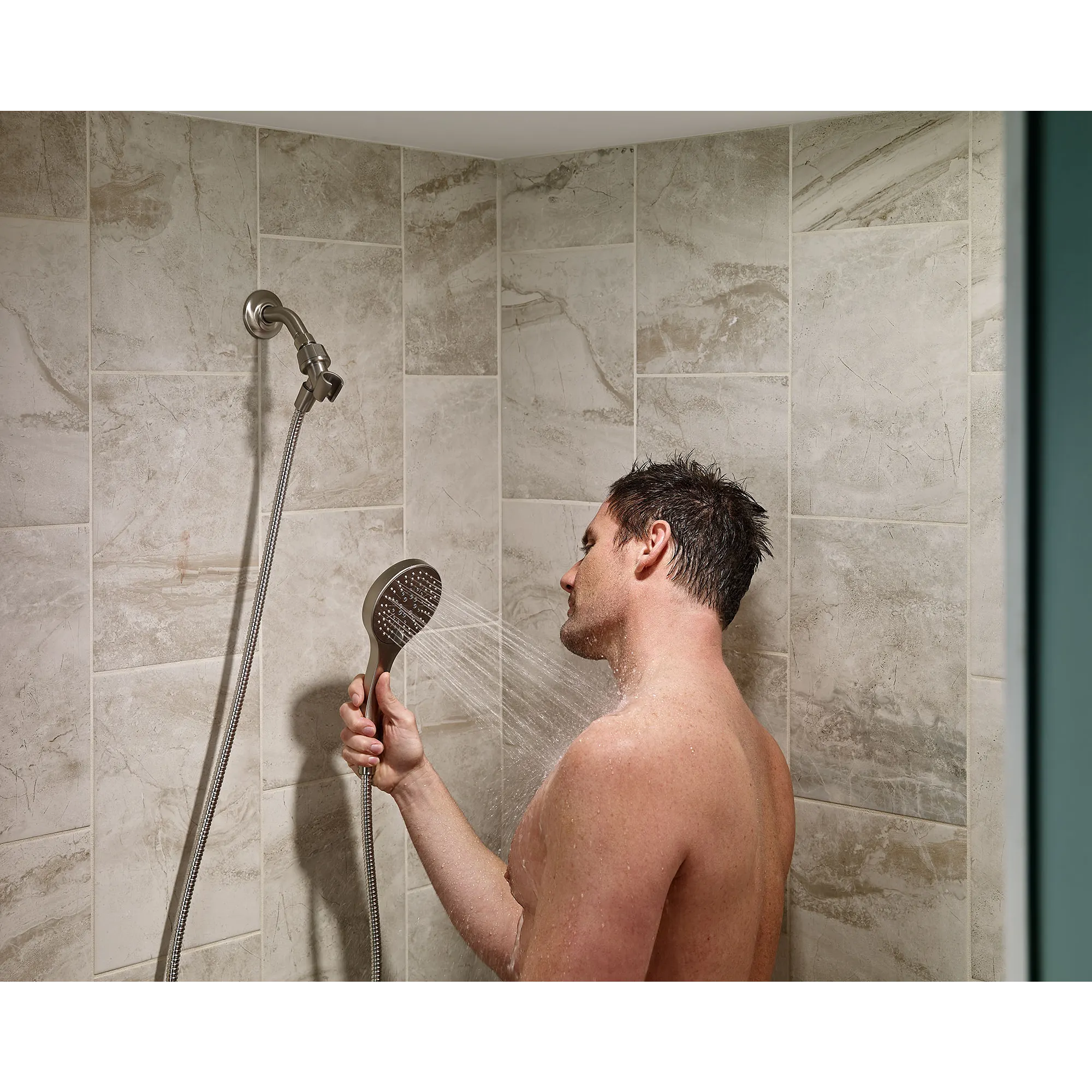 Renewal Five-Function 4 1/2" Diameter Standard Spray Head With Handheld Shower - Image 3