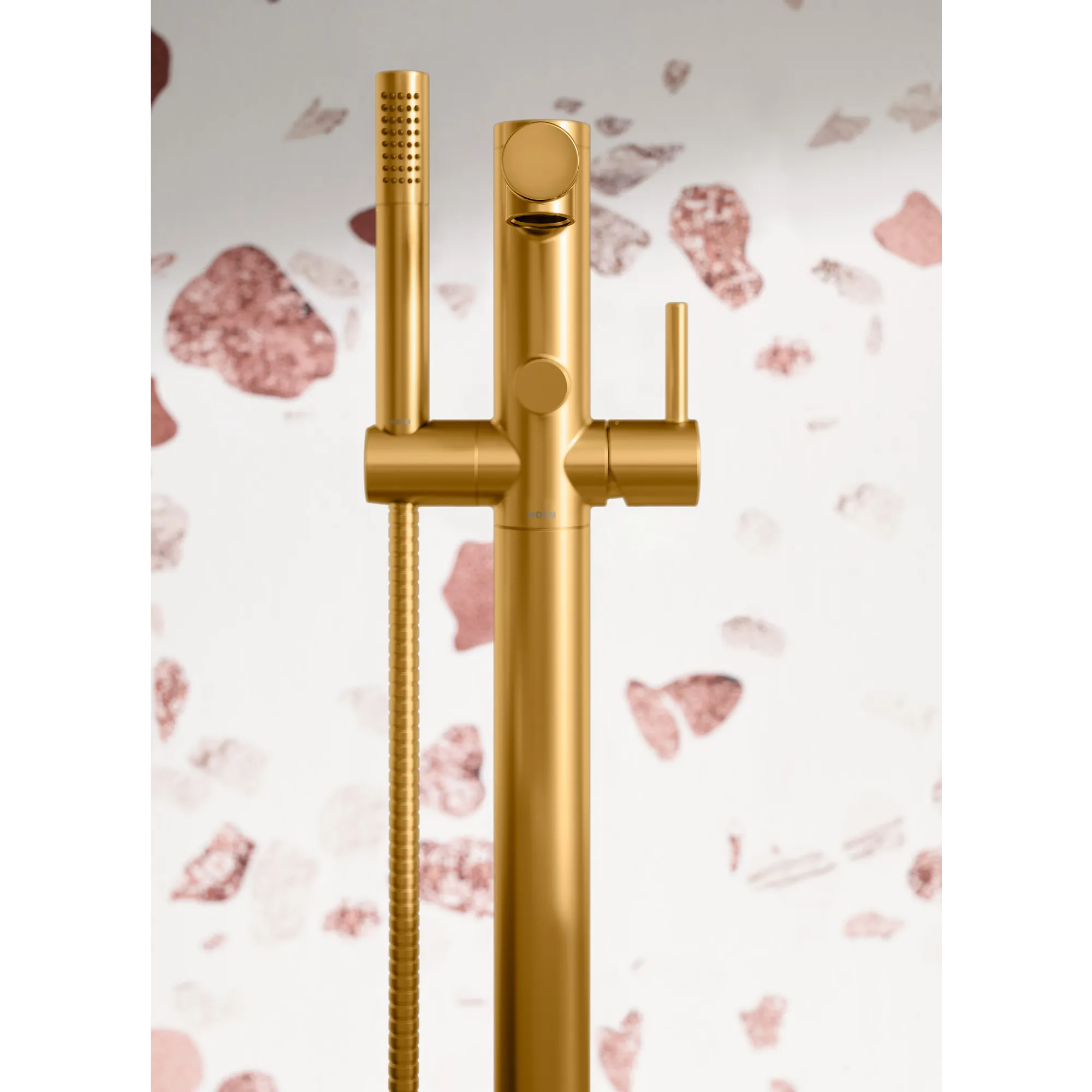 Align Chrome one-handle tub filler includes hand shower - Image 13