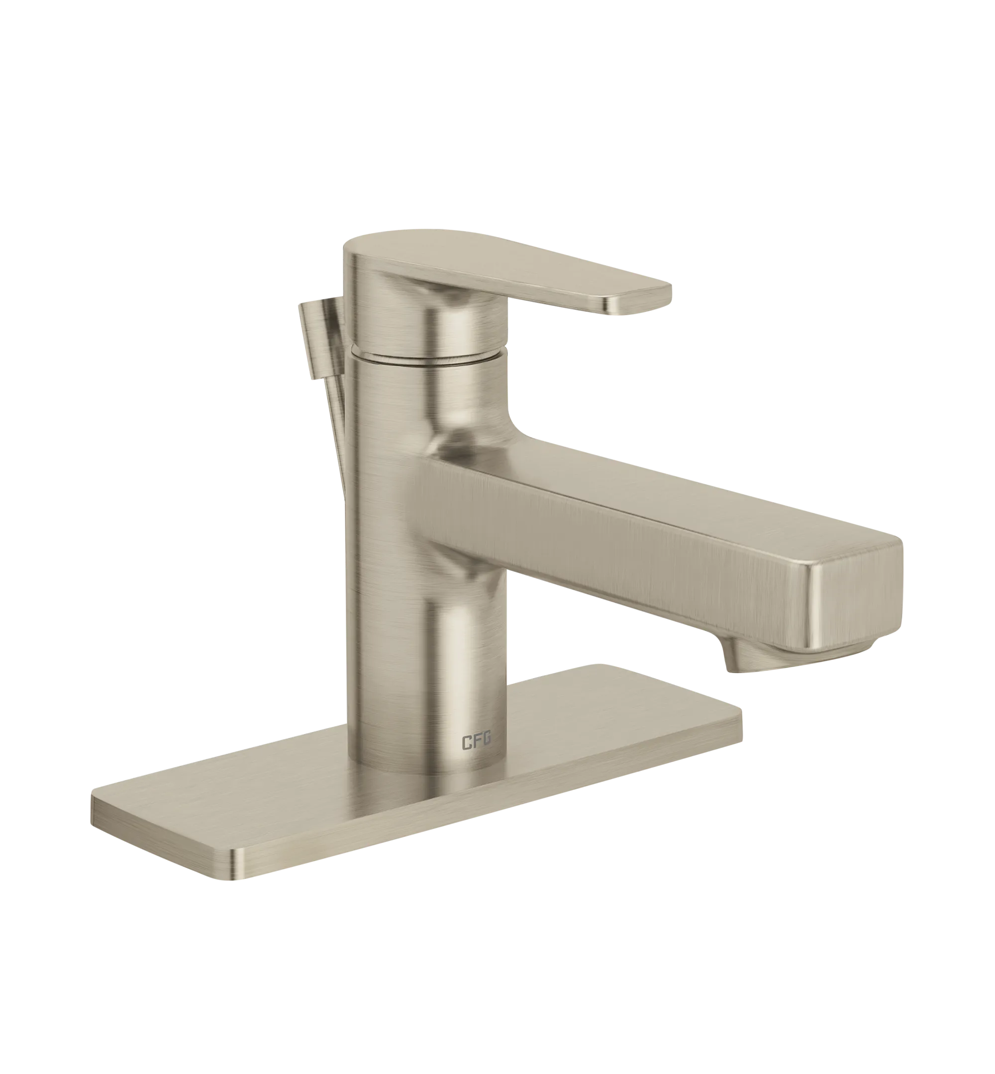 Slate Brushed nickel one-handle low-profile bathroom faucet - Image 3