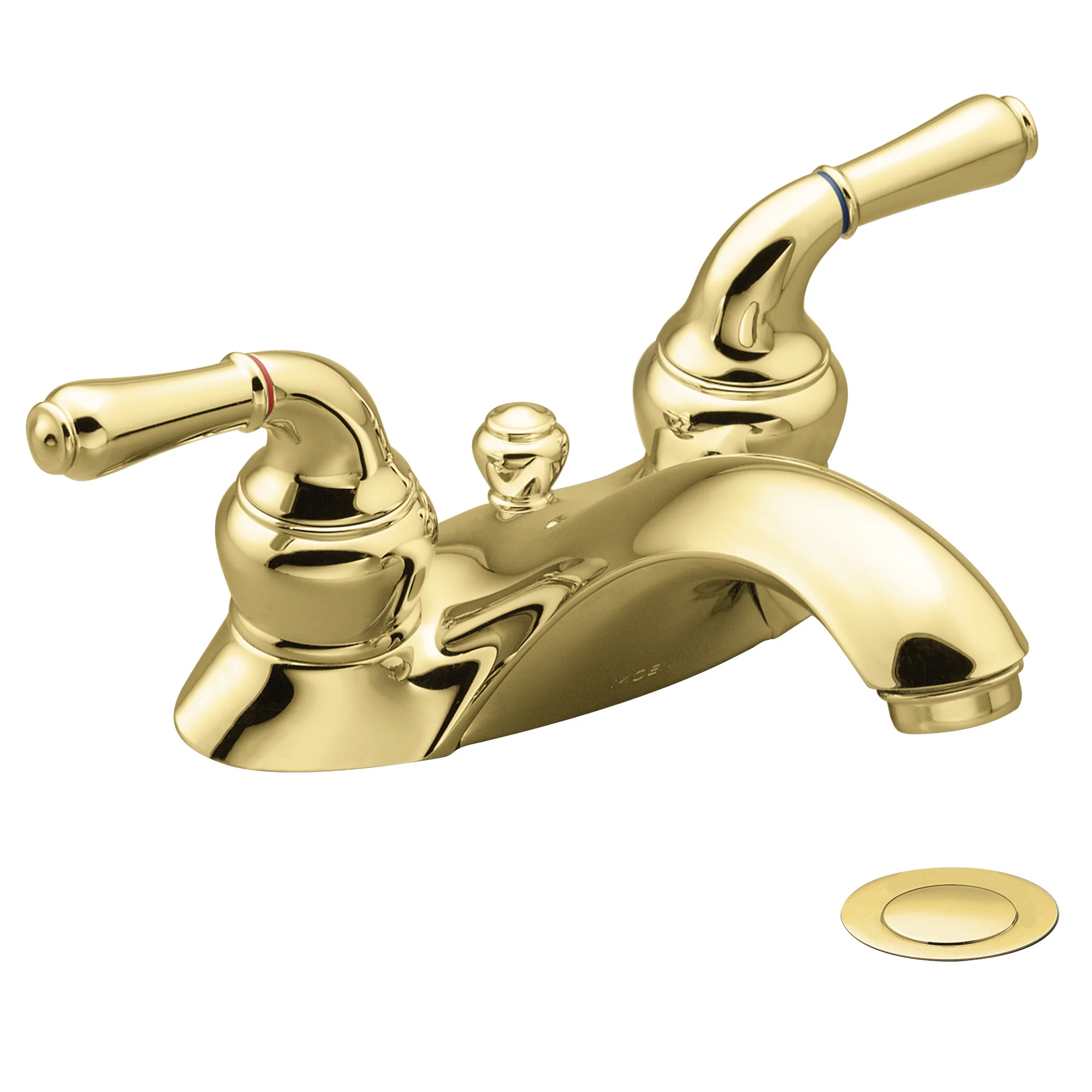 Monticello Chrome two-handle low arc bathroom faucet - Image 4