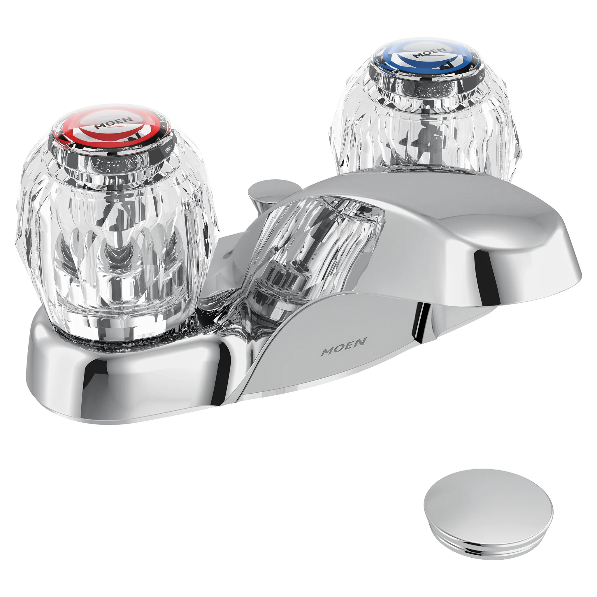 Chateau Chrome two-handle low arc bathroom faucet