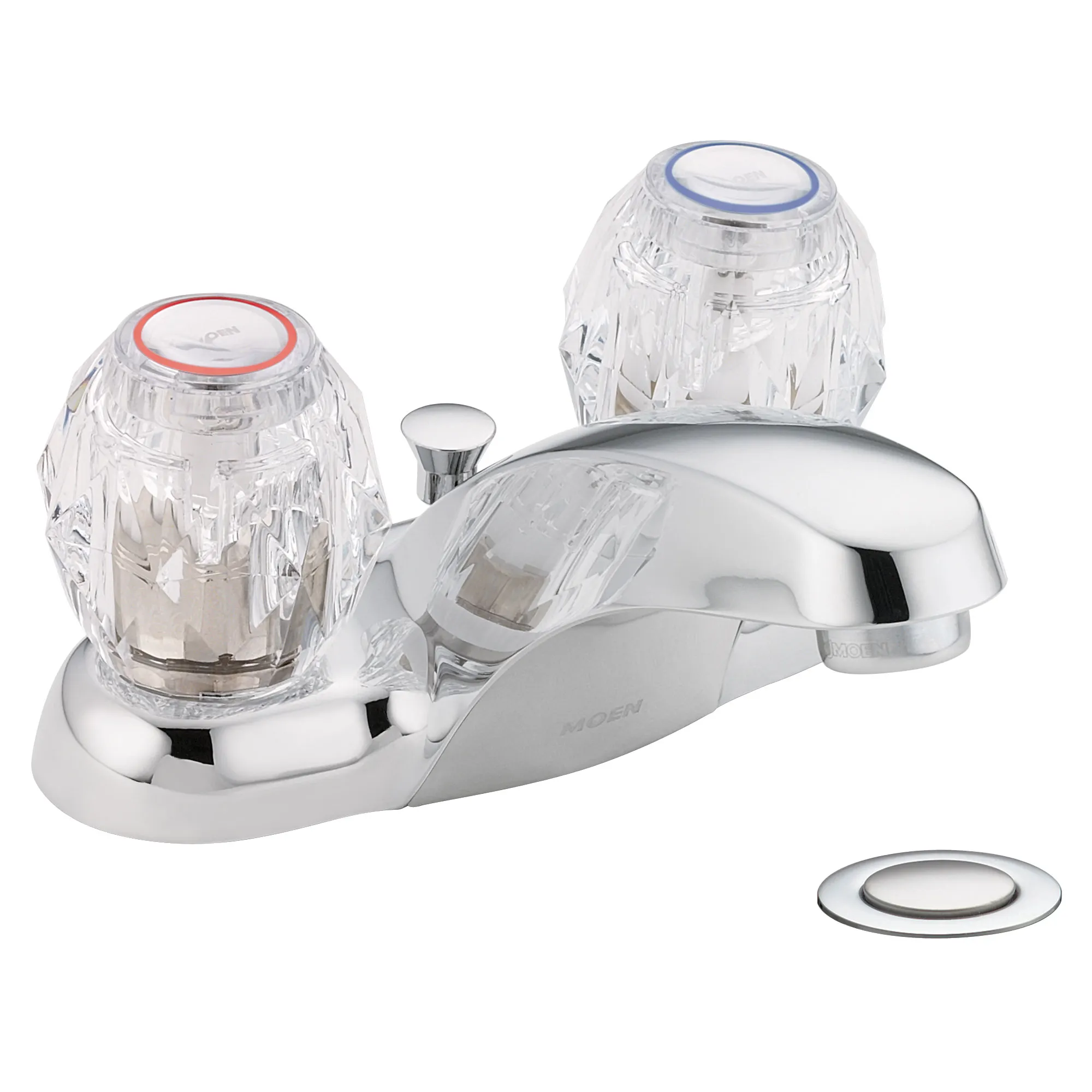 Chateau Chrome two-handle low arc bathroom faucet - Image 2