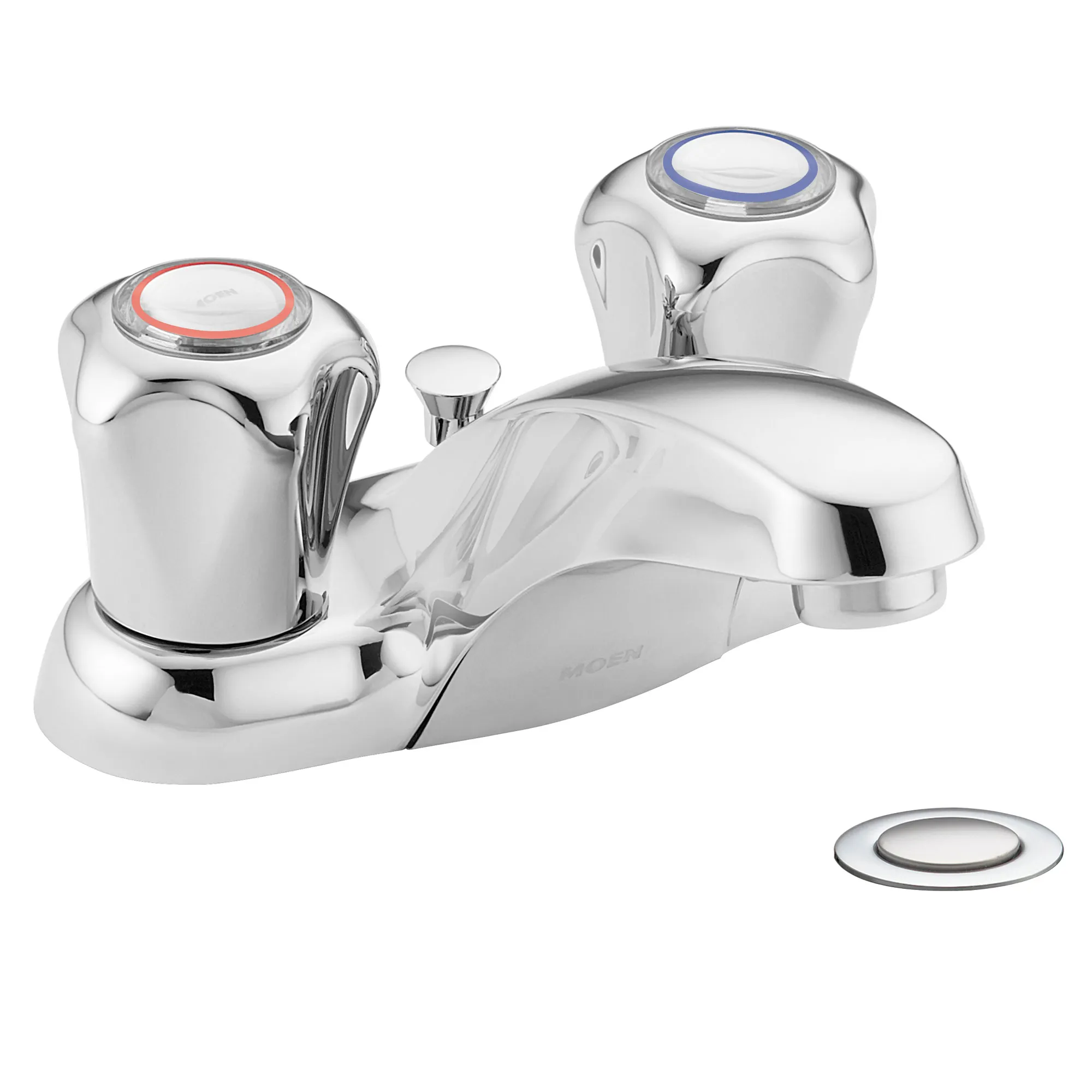 Chateau Chrome two-handle low arc bathroom faucet - Image 2