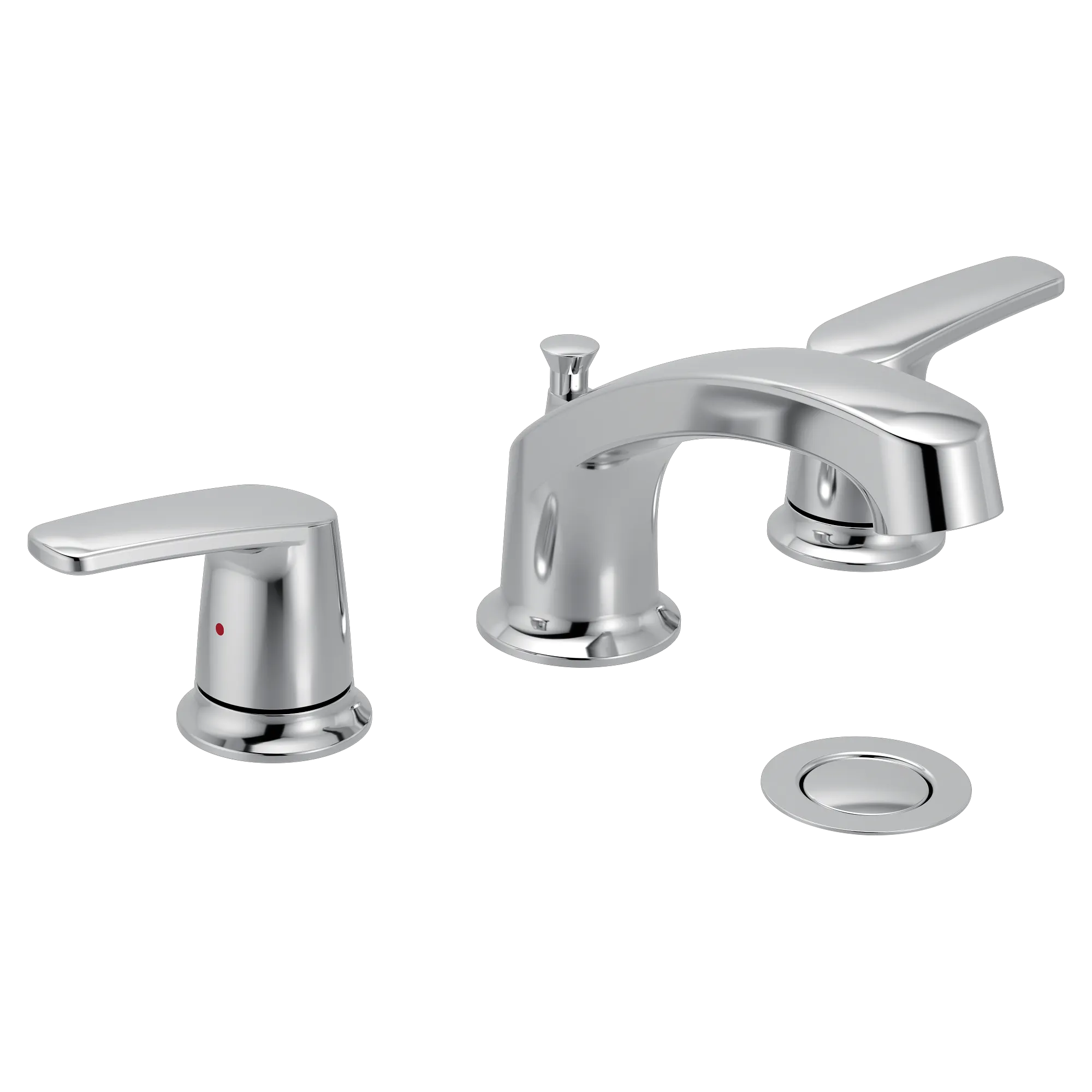Chateau Chrome two-handle low arc bathroom faucet - Image 2