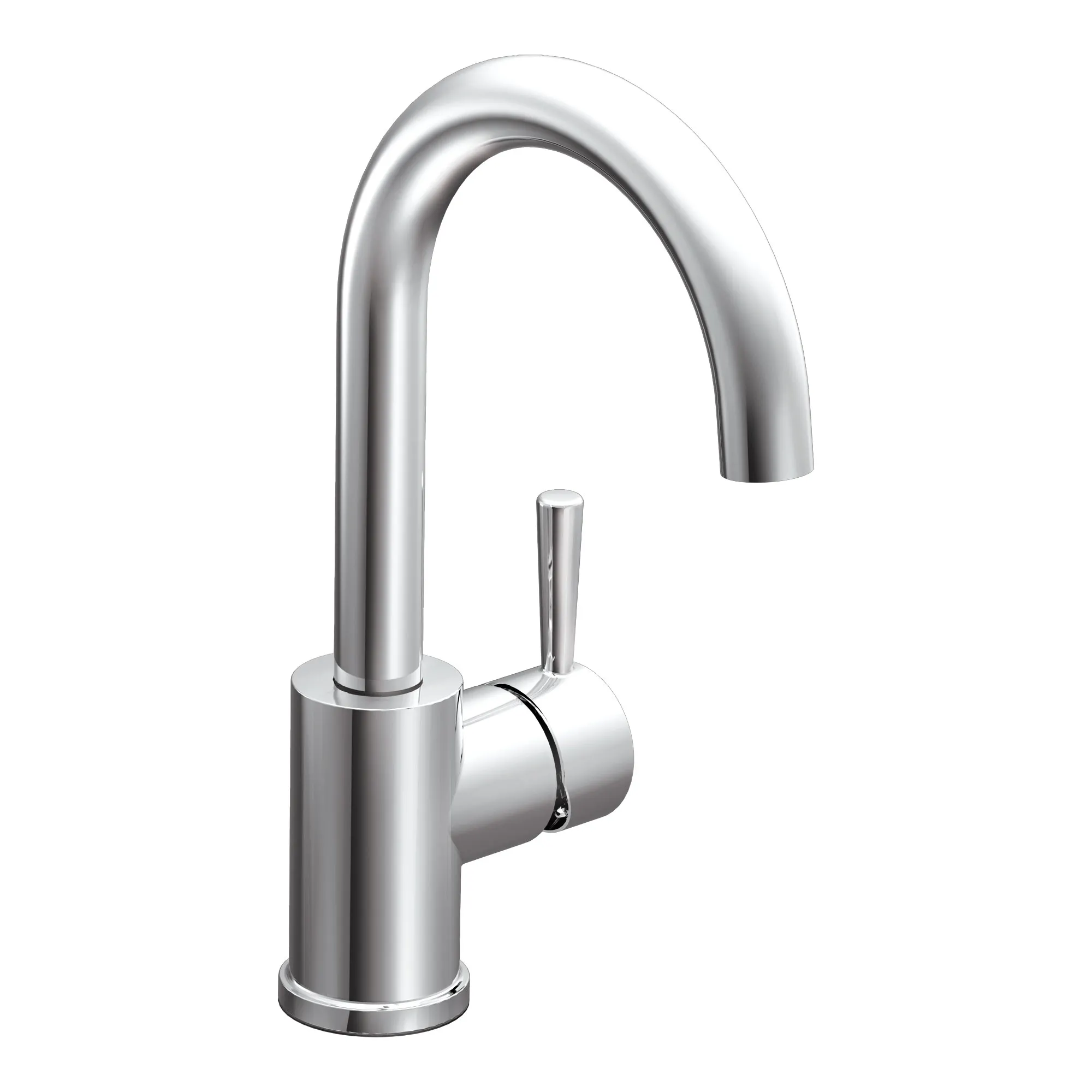 Level Chrome one-handle high arc single mount bar faucet - Image 2