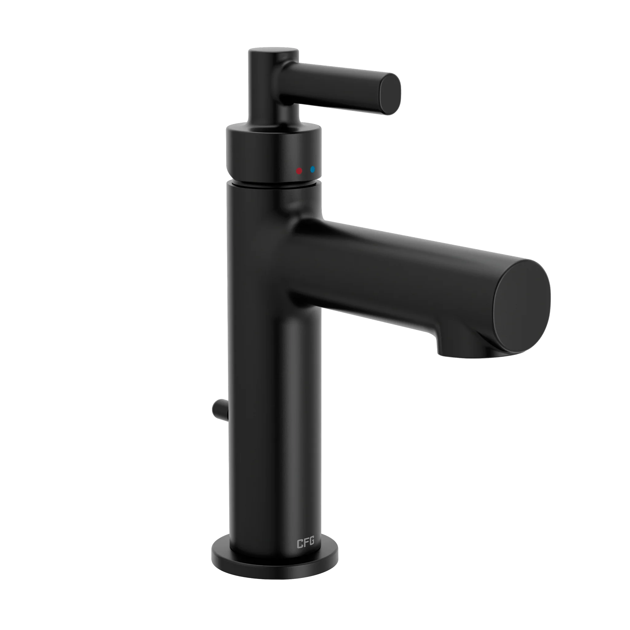 Aluma Matte black one-handle low arc bathroom faucet