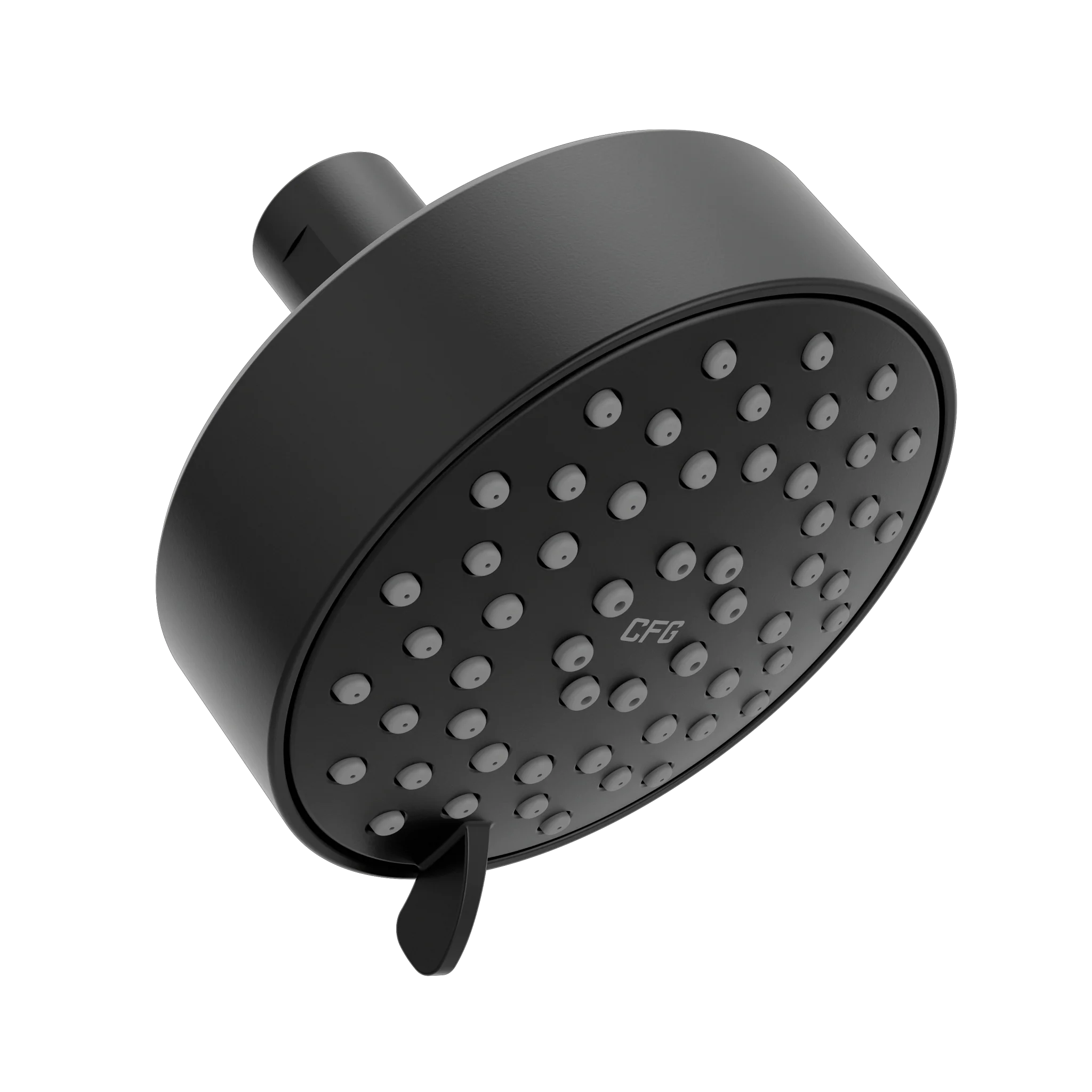 CFG Matte black three-function 4" diameter spray head standard
