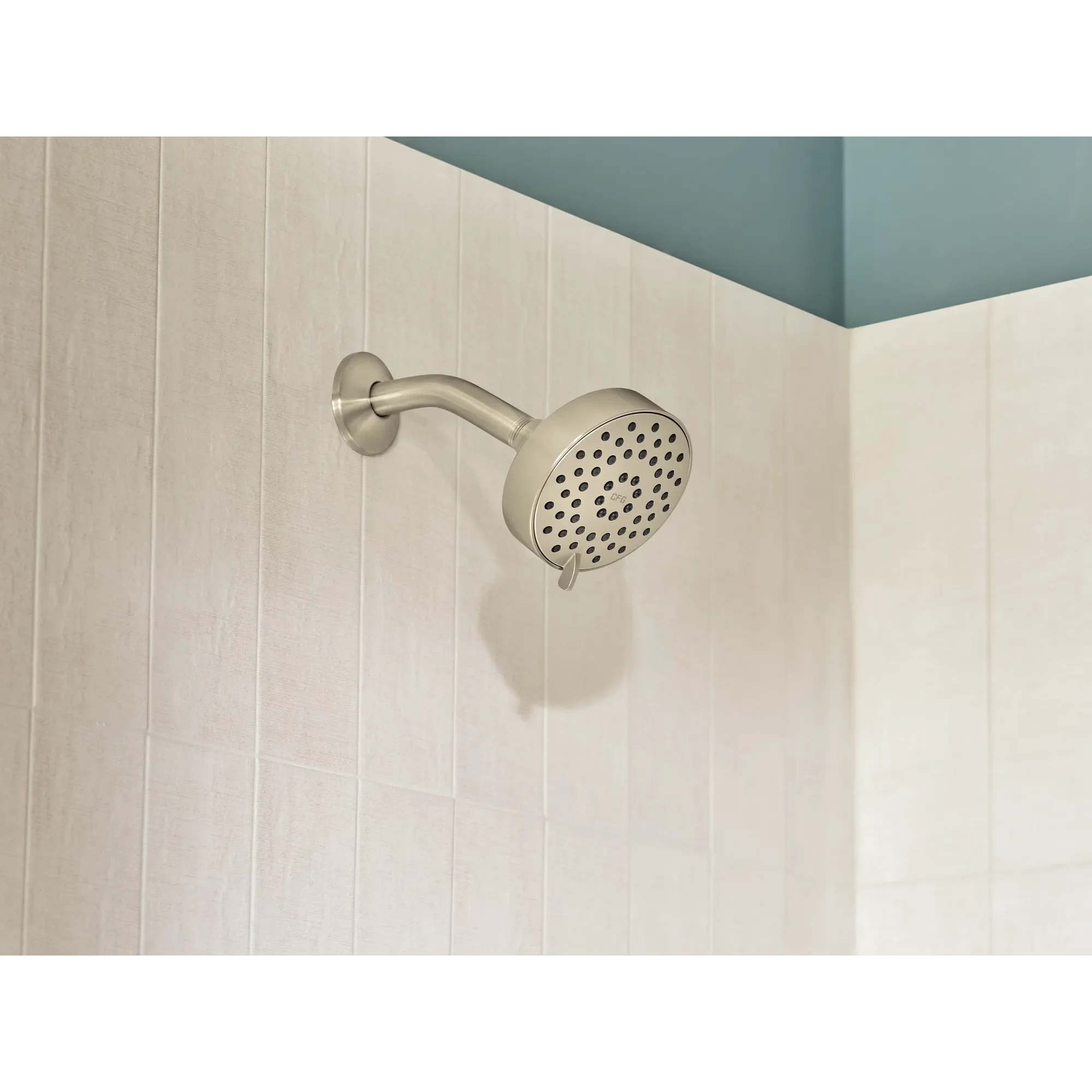CFG Brushed nickel three-function 4" diameter spray head standard - Image 3