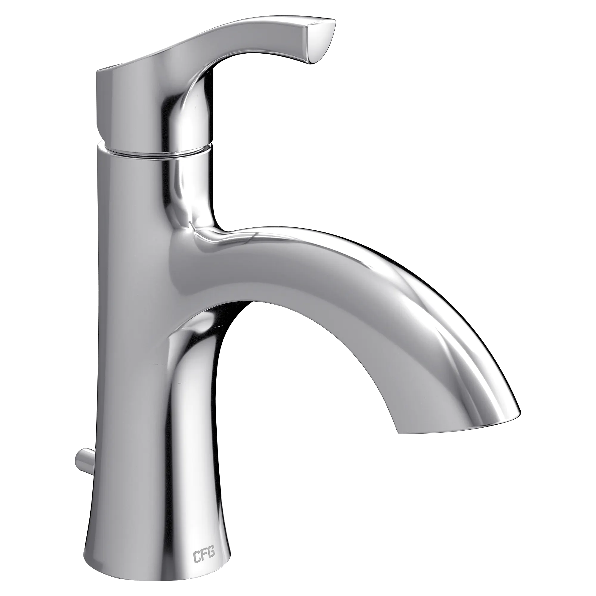 Ash Chrome one-handle low arc bathroom faucet - Image 2