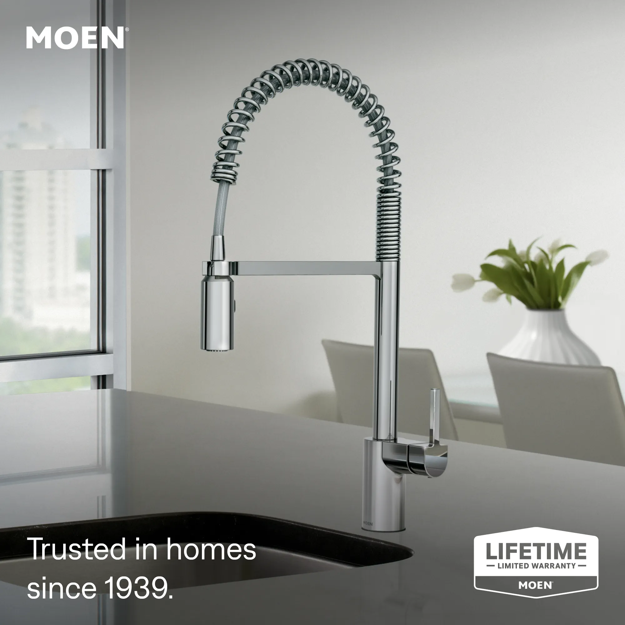Align MotionSense Wave One-Handle Pre-Rinse Spring Touchless Kitchen Faucet - Image 4
