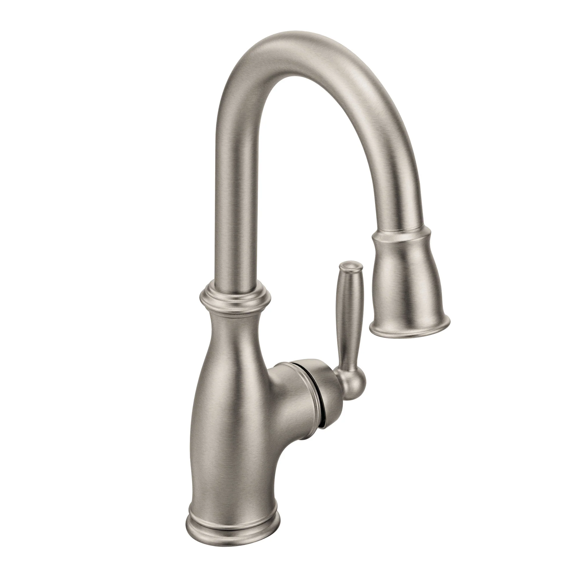 Brantford Chrome One-Handle High Arc Pulldown Bar Faucet - Image 11
