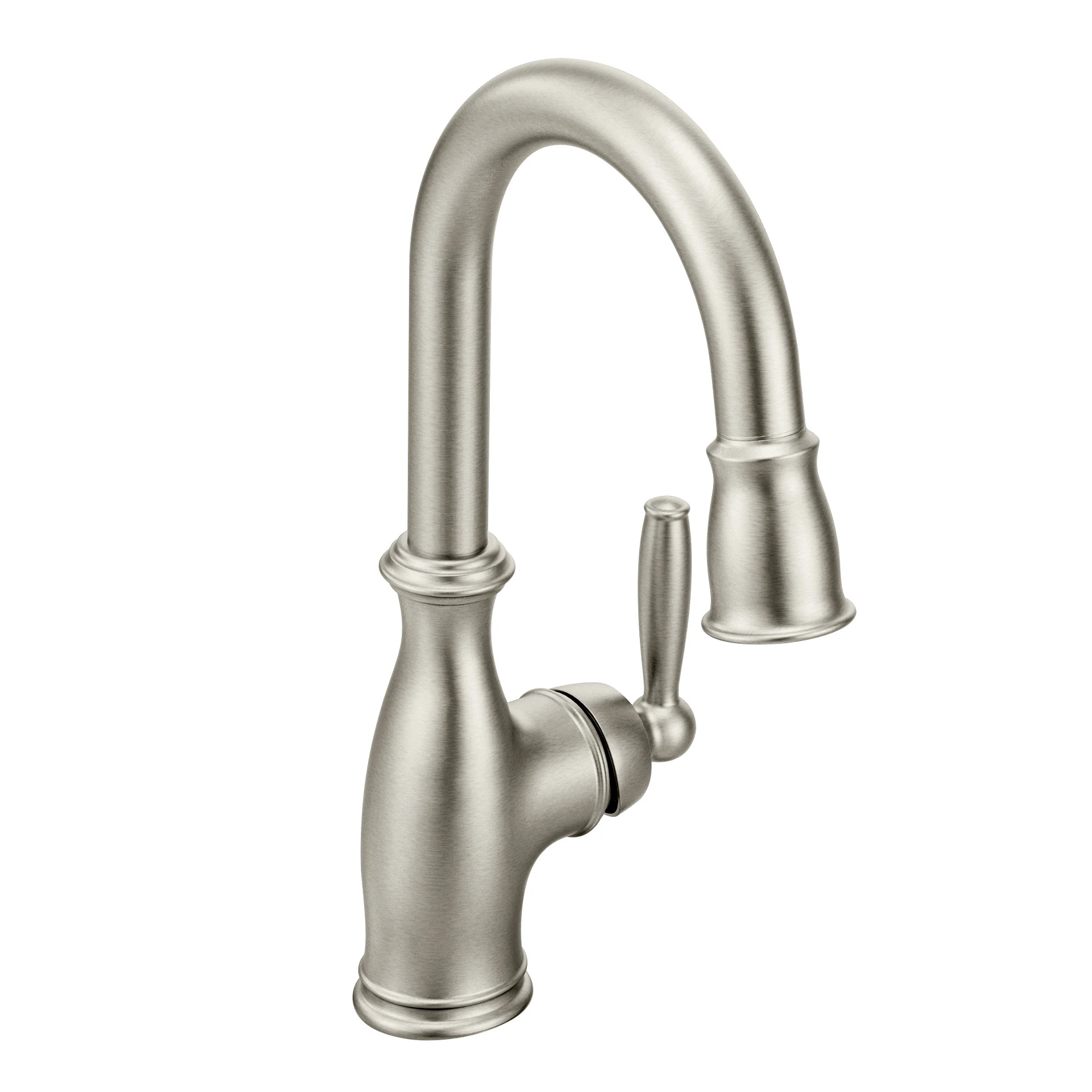 Brantford Chrome One-Handle High Arc Pulldown Bar Faucet - Image 19