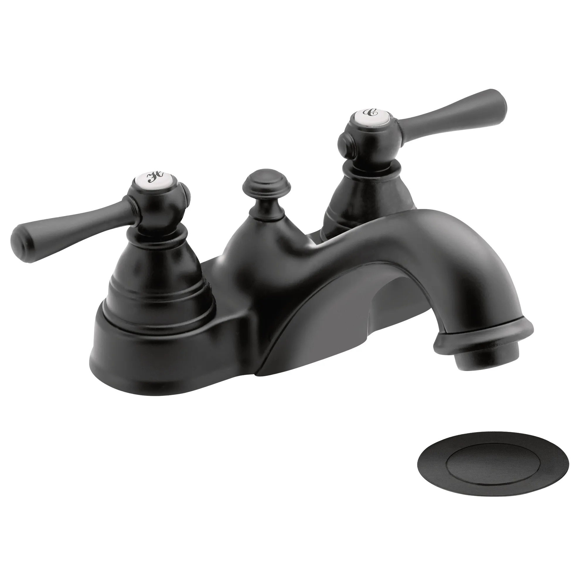 Kingsley Chrome Two-Handle Low Arc Bathroom Faucet - Image 15