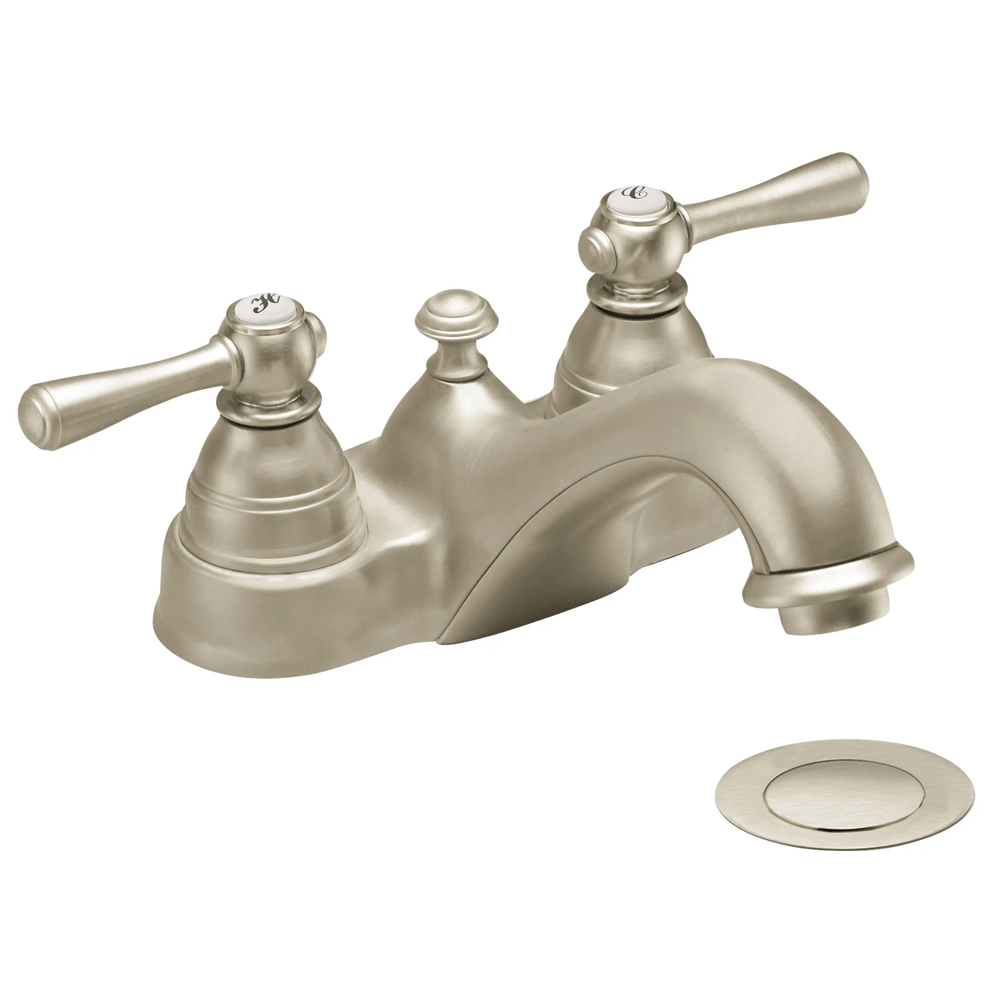 Kingsley Chrome Two-Handle Low Arc Bathroom Faucet - Image 19