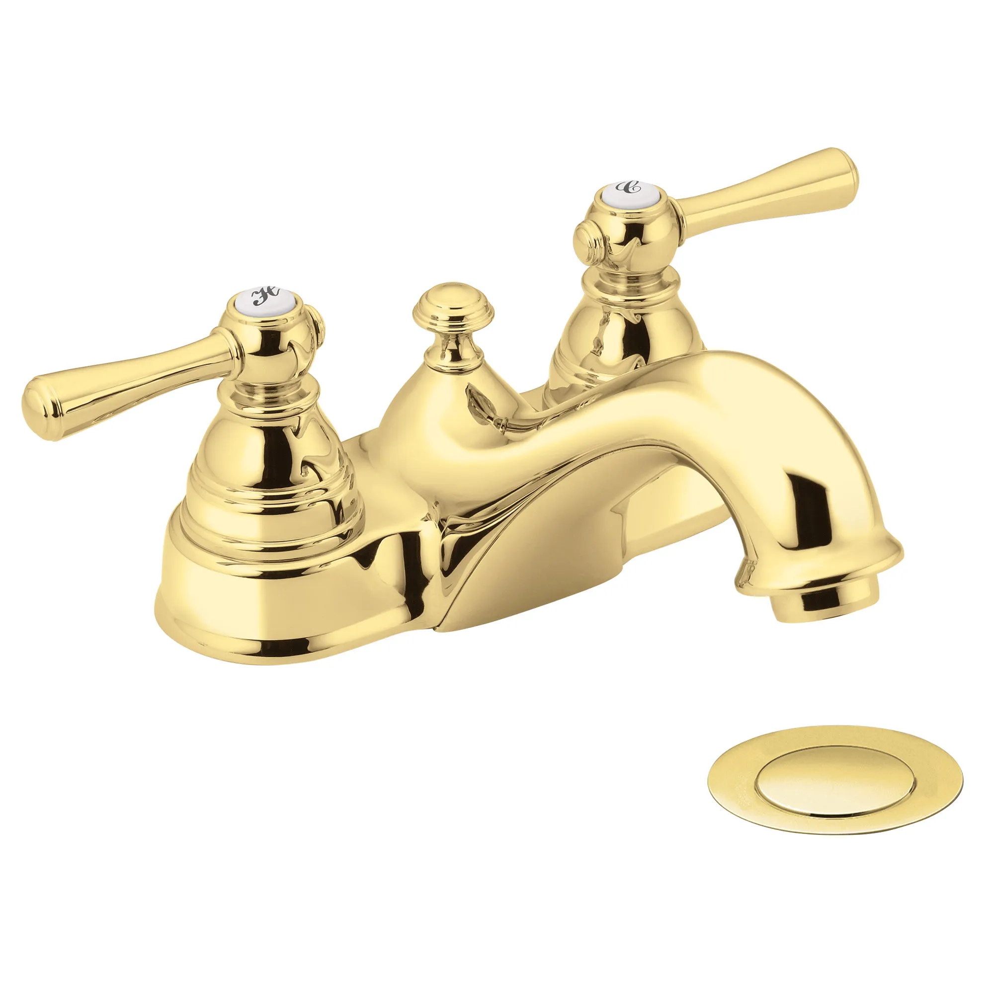 Kingsley Chrome Two-Handle Low Arc Bathroom Faucet - Image 6