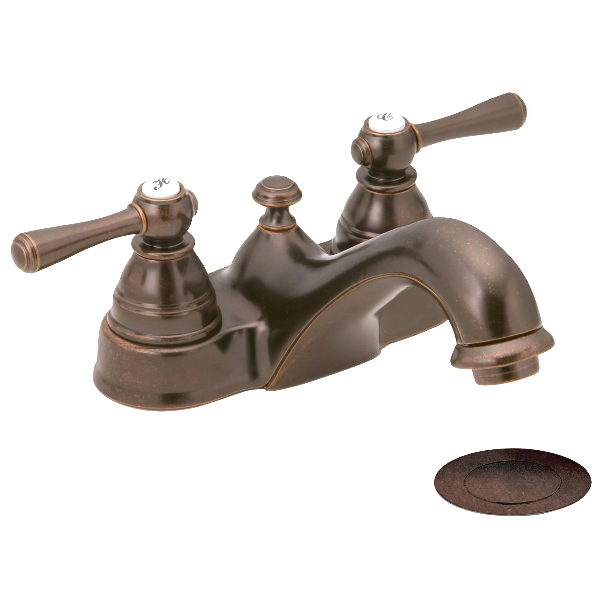Kingsley Chrome Two-Handle Low Arc Bathroom Faucet - Image 8