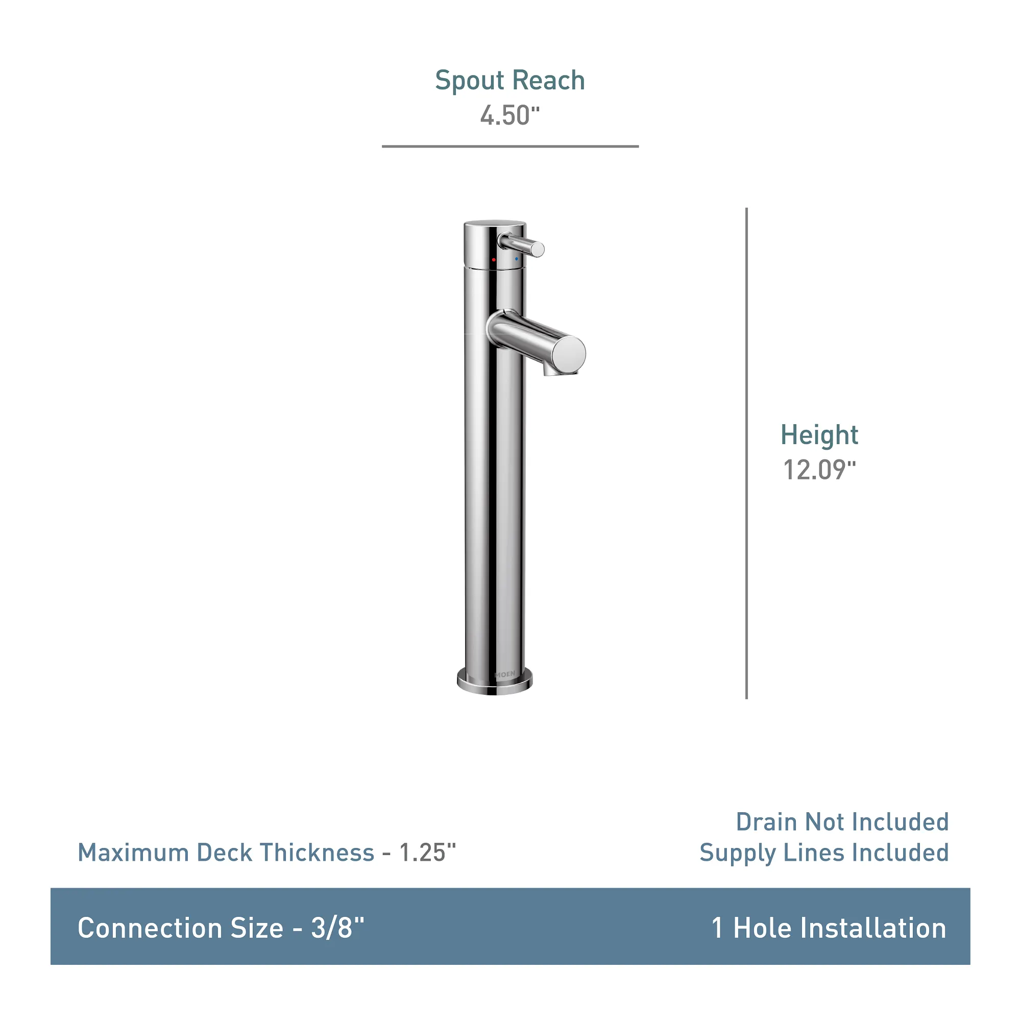 Align One-Handle High Arc Vessel Bathroom Faucet - Image 32