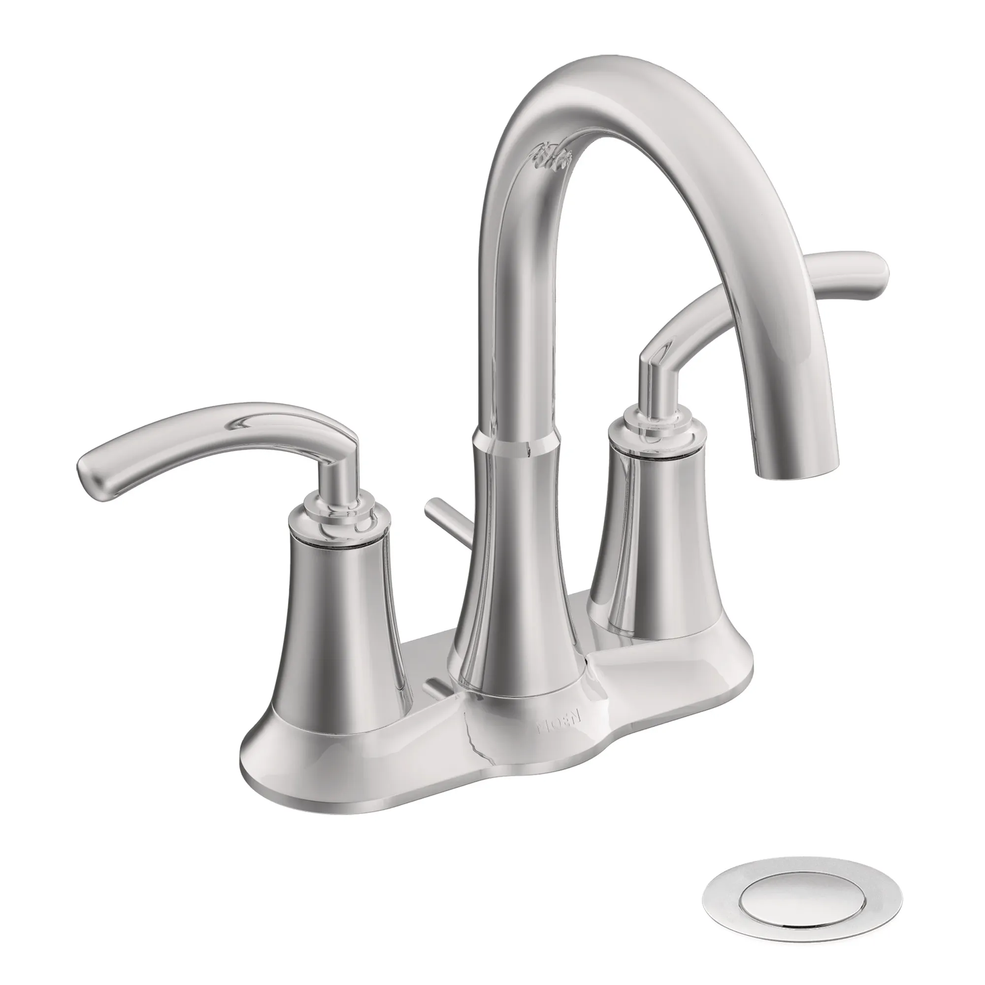 Icon Chrome two-handle high arc bathroom faucet - Image 2