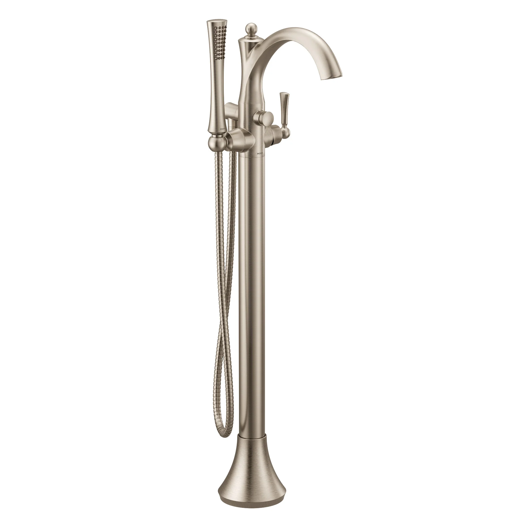 Wynford Chrome one-handle tub filler includes hand shower - Image 13
