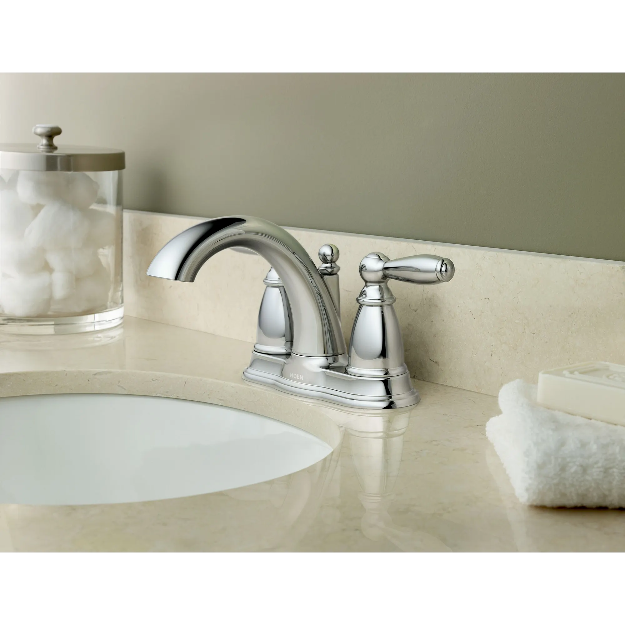 Brantford Two-handle Centerset Bathroom Sink Faucet - Image 3