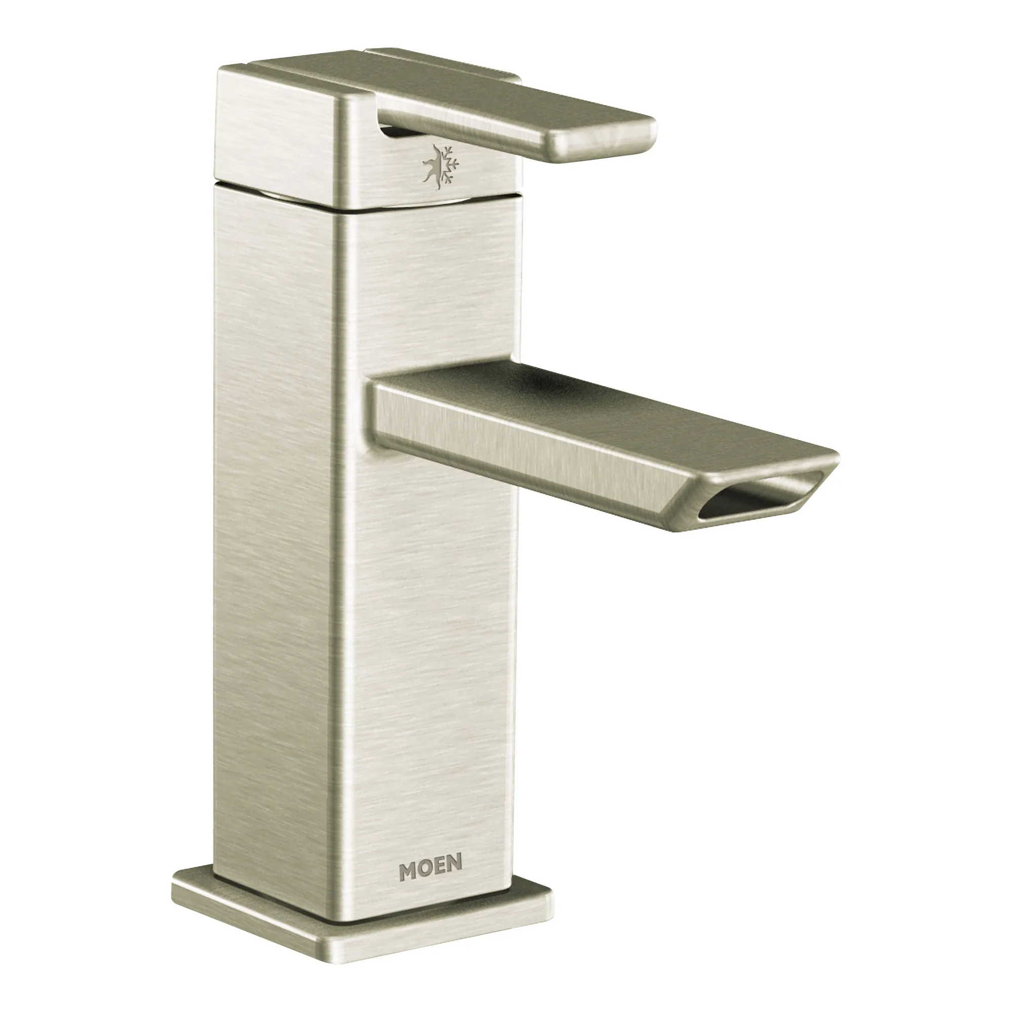 90 Degree Chrome one-handle low arc bathroom faucet - Image 9