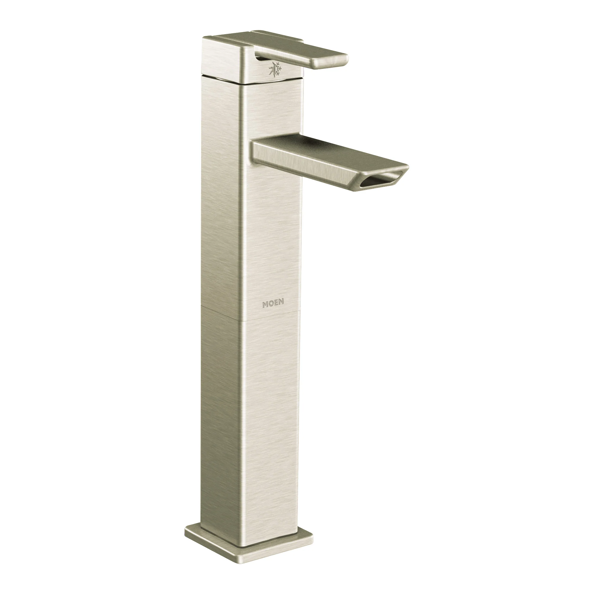 90 Degree Chrome one-handle low arc vessel bathroom faucet - Image 3