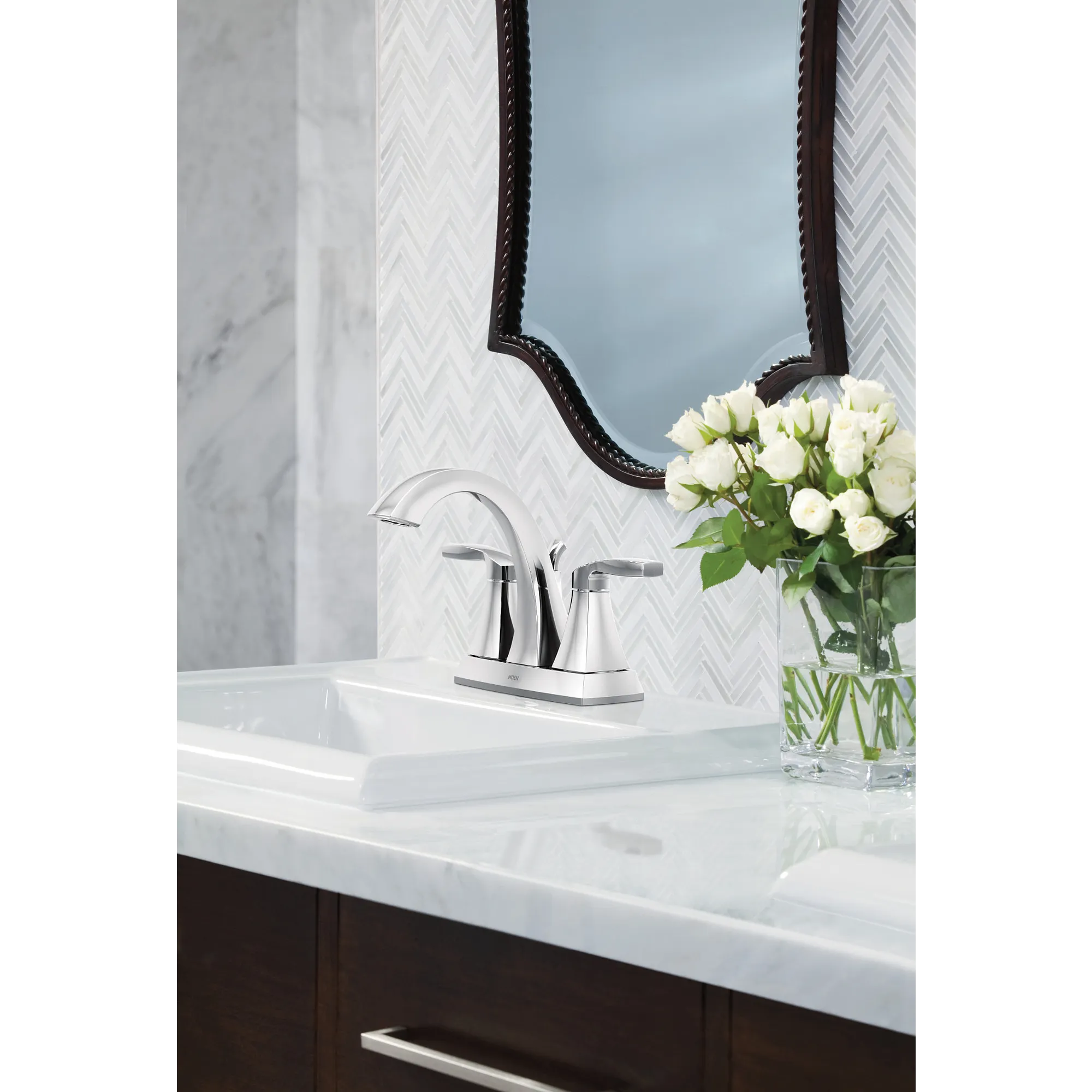 Voss Two-handle Centerset Bathroom Sink Faucet - Image 3