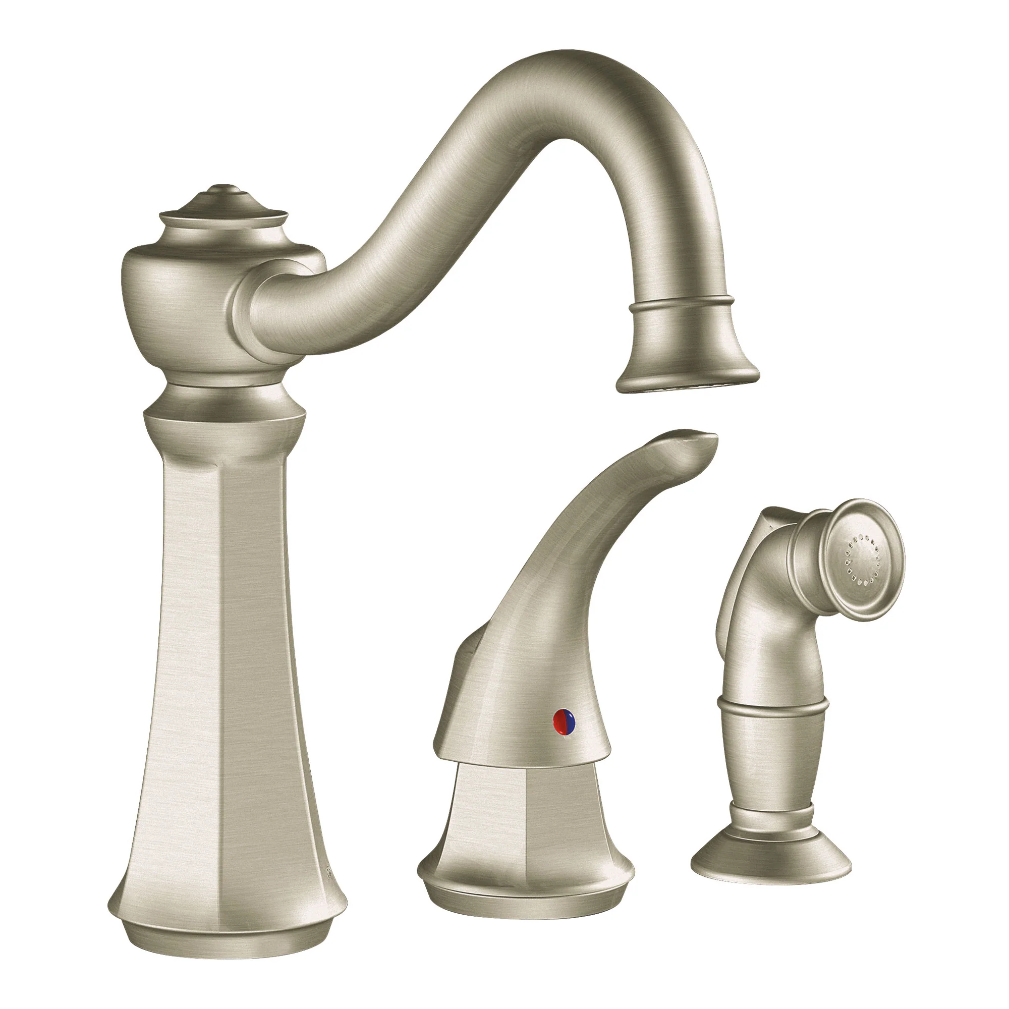 Vestige Chrome one-handle high arc kitchen faucet - Image 3