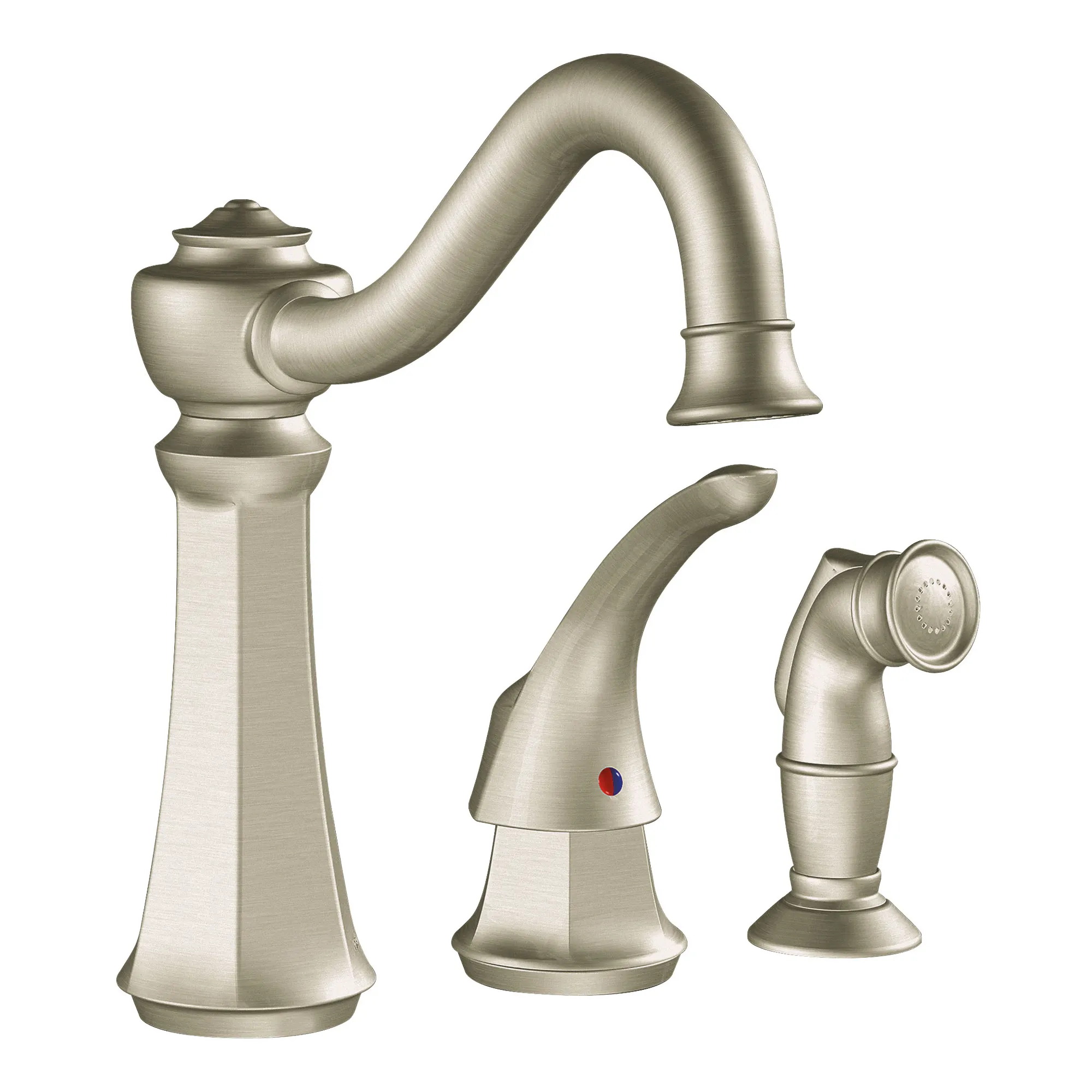 Vestige Chrome one-handle high arc kitchen faucet - Image 5
