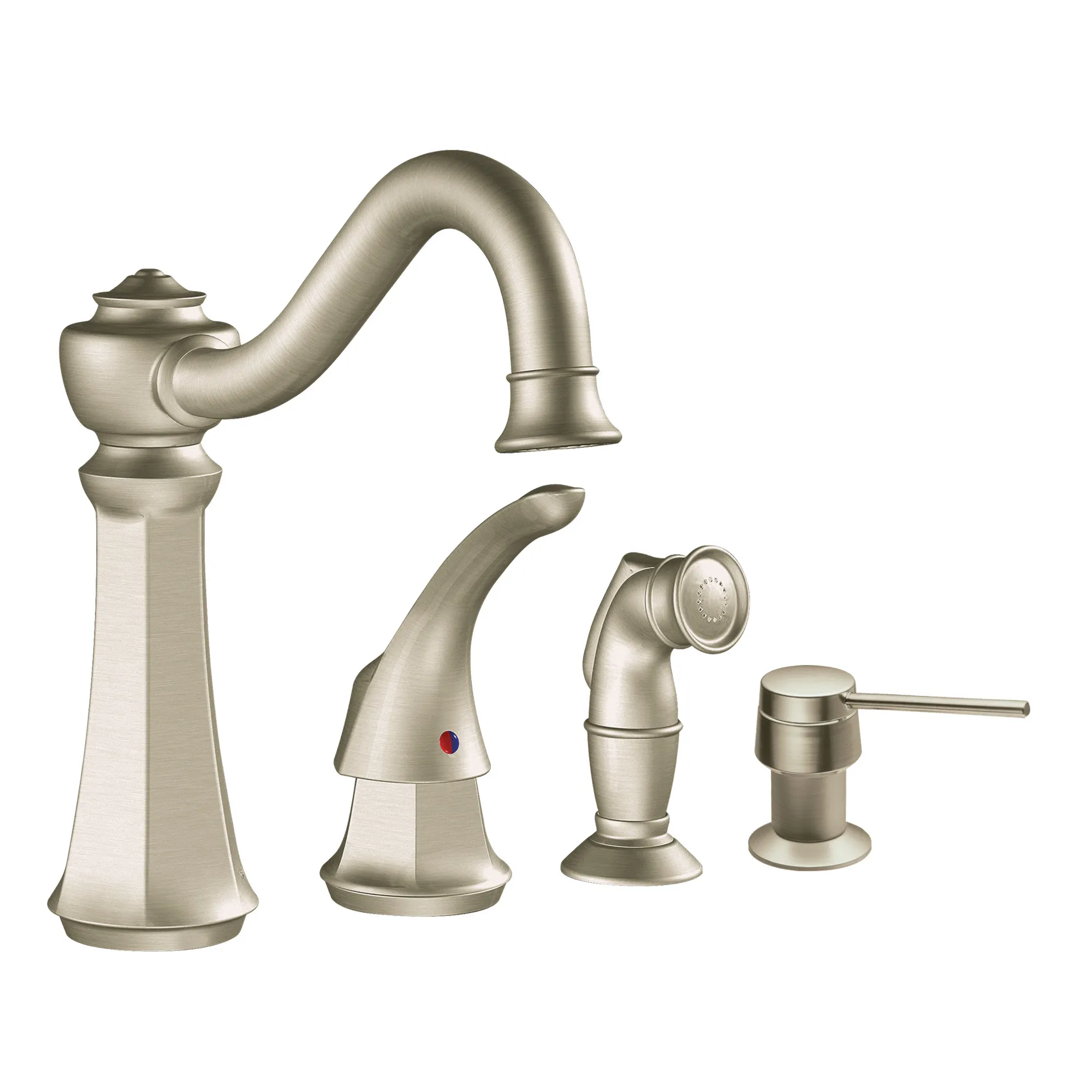 Vestige Chrome one-handle high arc kitchen faucet - Image 6
